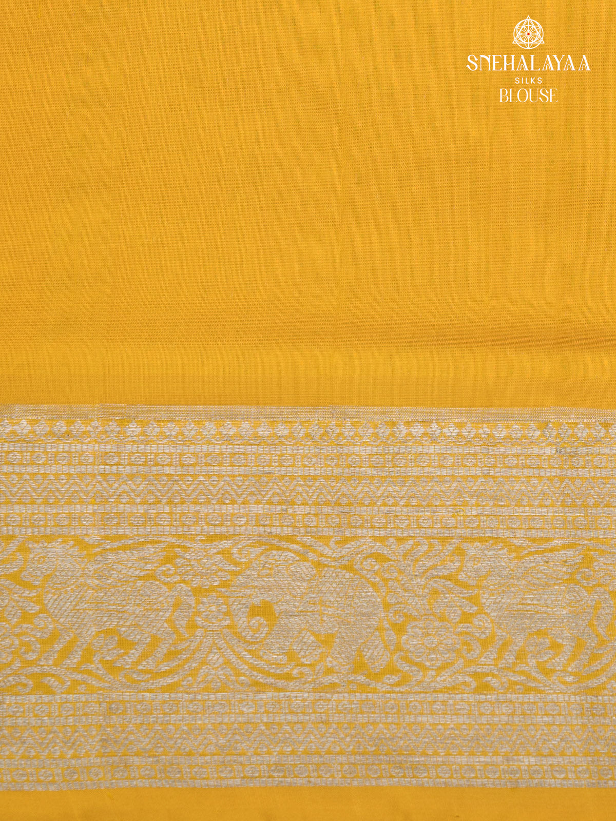 Mango Yellow Venkatagiri Silk Saree
