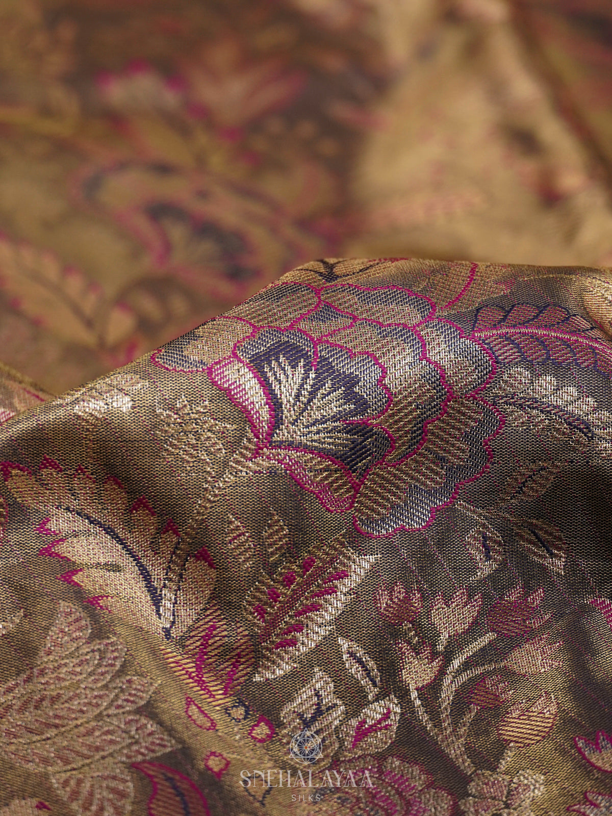 Lilac Art Silk Saree