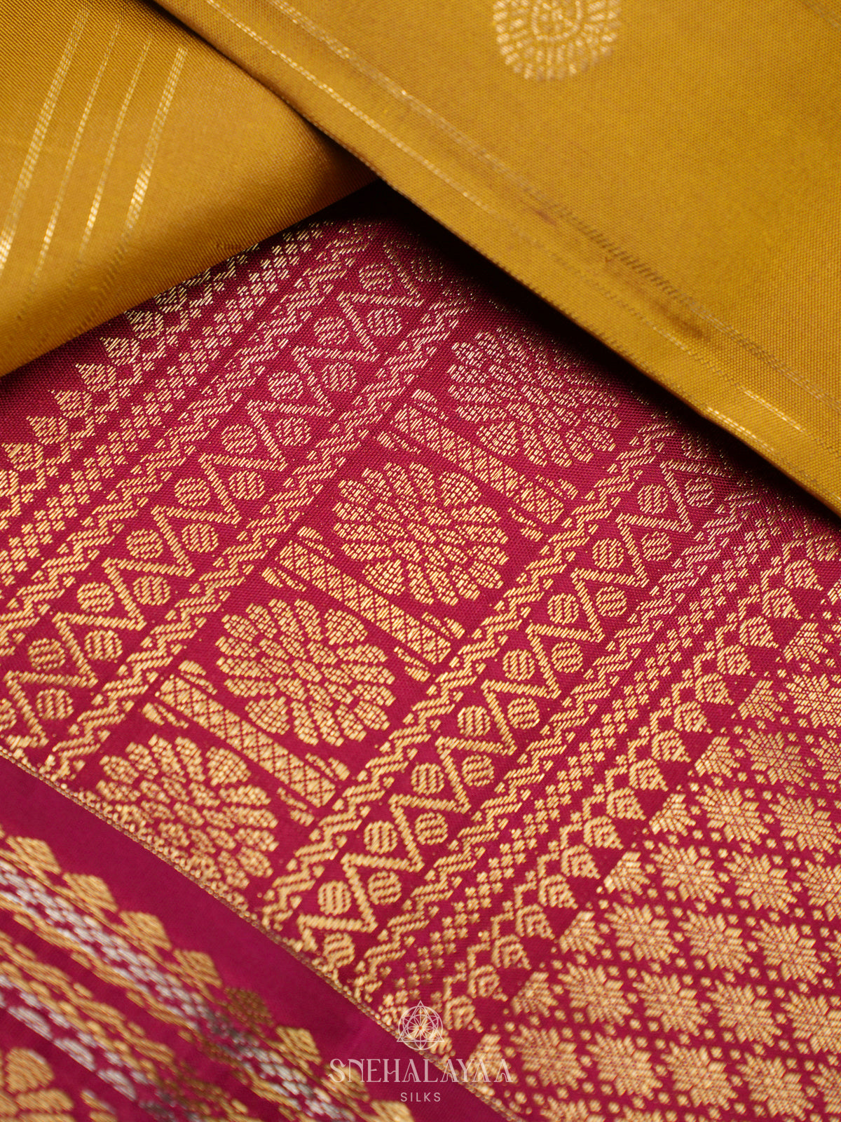Yellow Kanjivaram Silk Saree