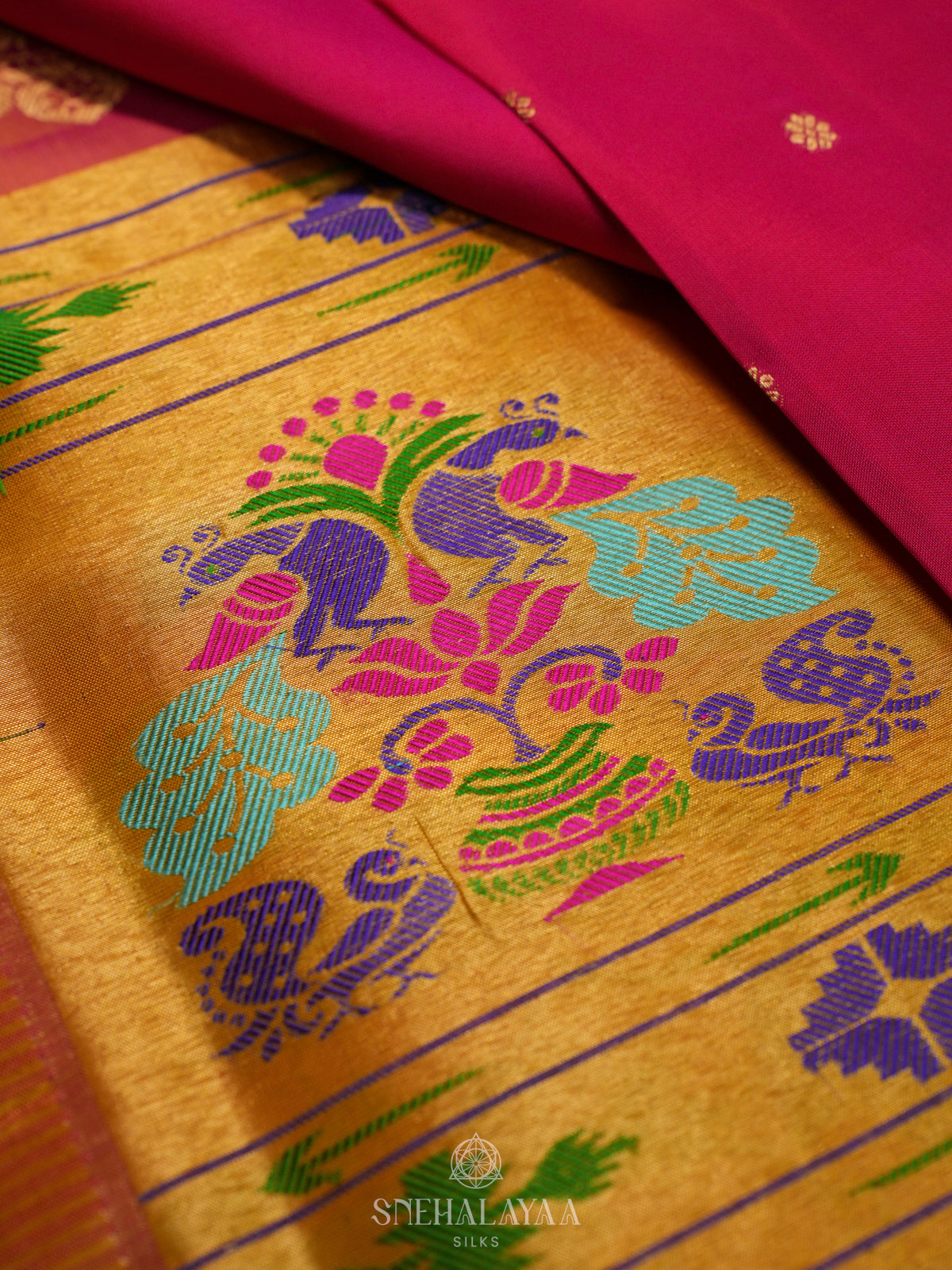 Pink Kanjivaram Silk Saree