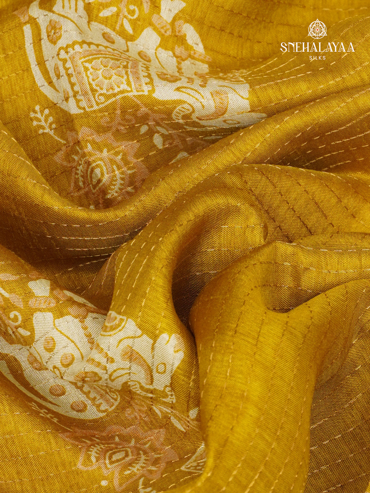 Yellow Dola Silk Saree