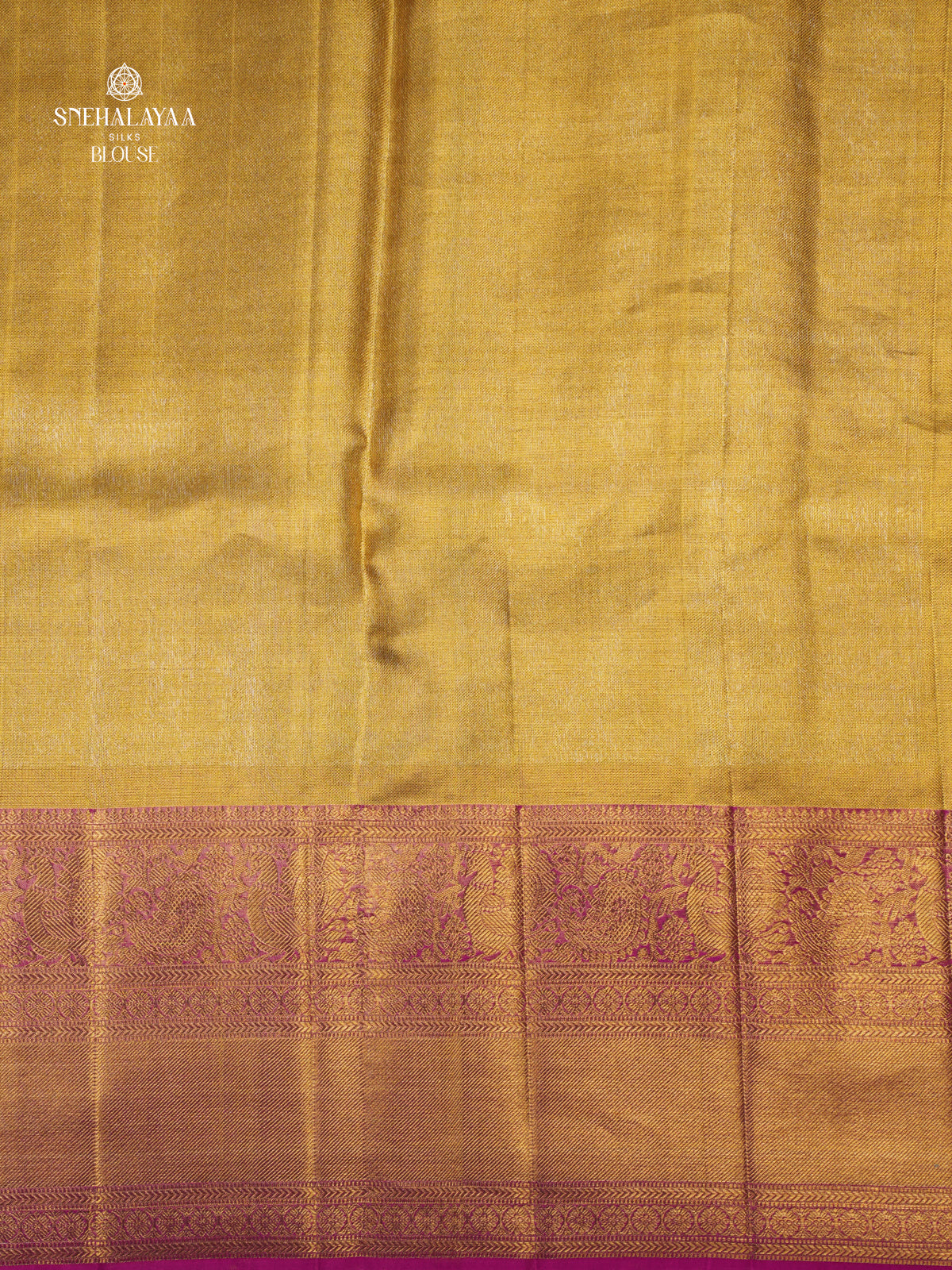 Gold Kanjivaram Silk Saree