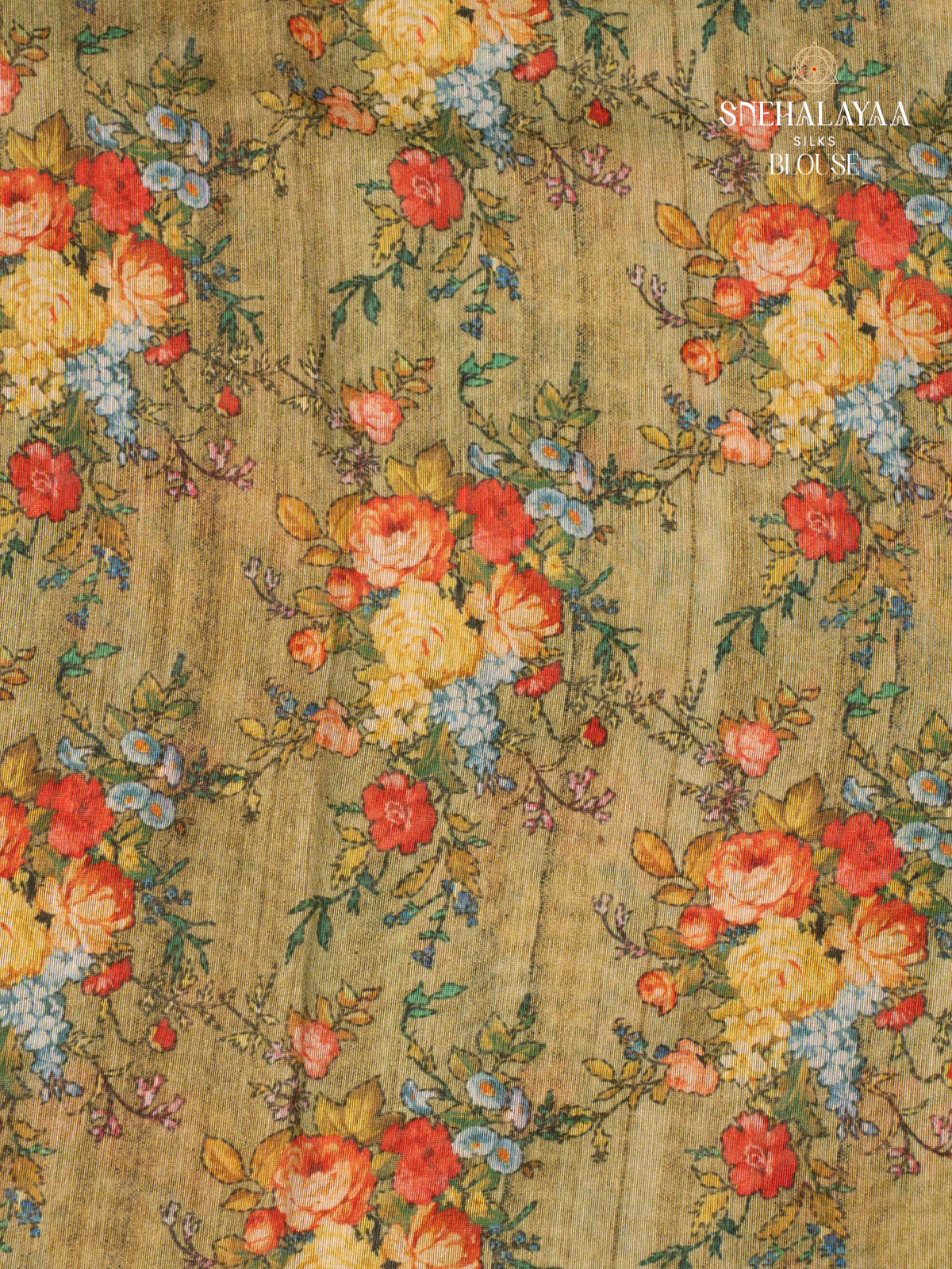 Green Linen Embroidery Saree