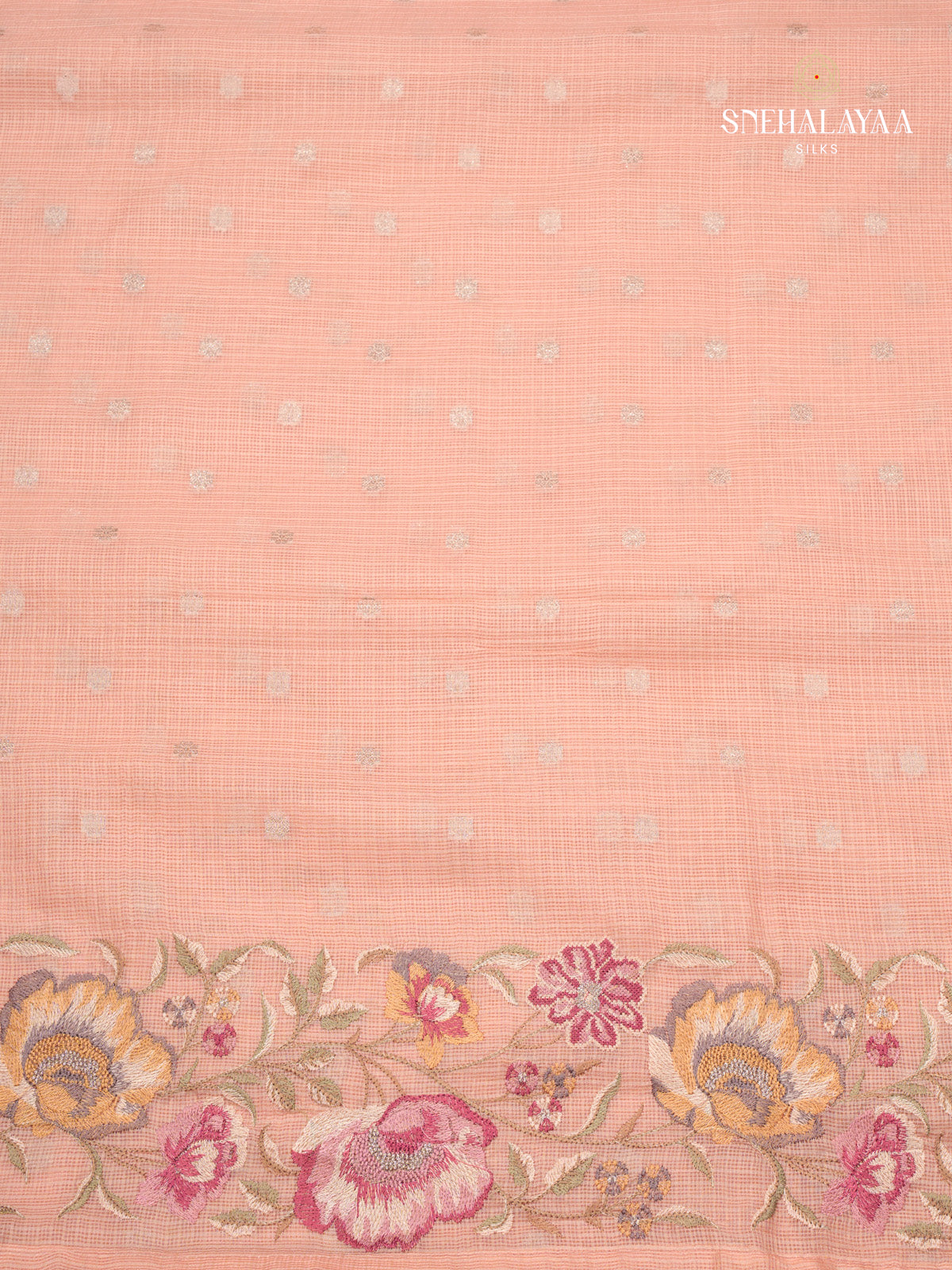 Sandel Kota Emmroidery Saree