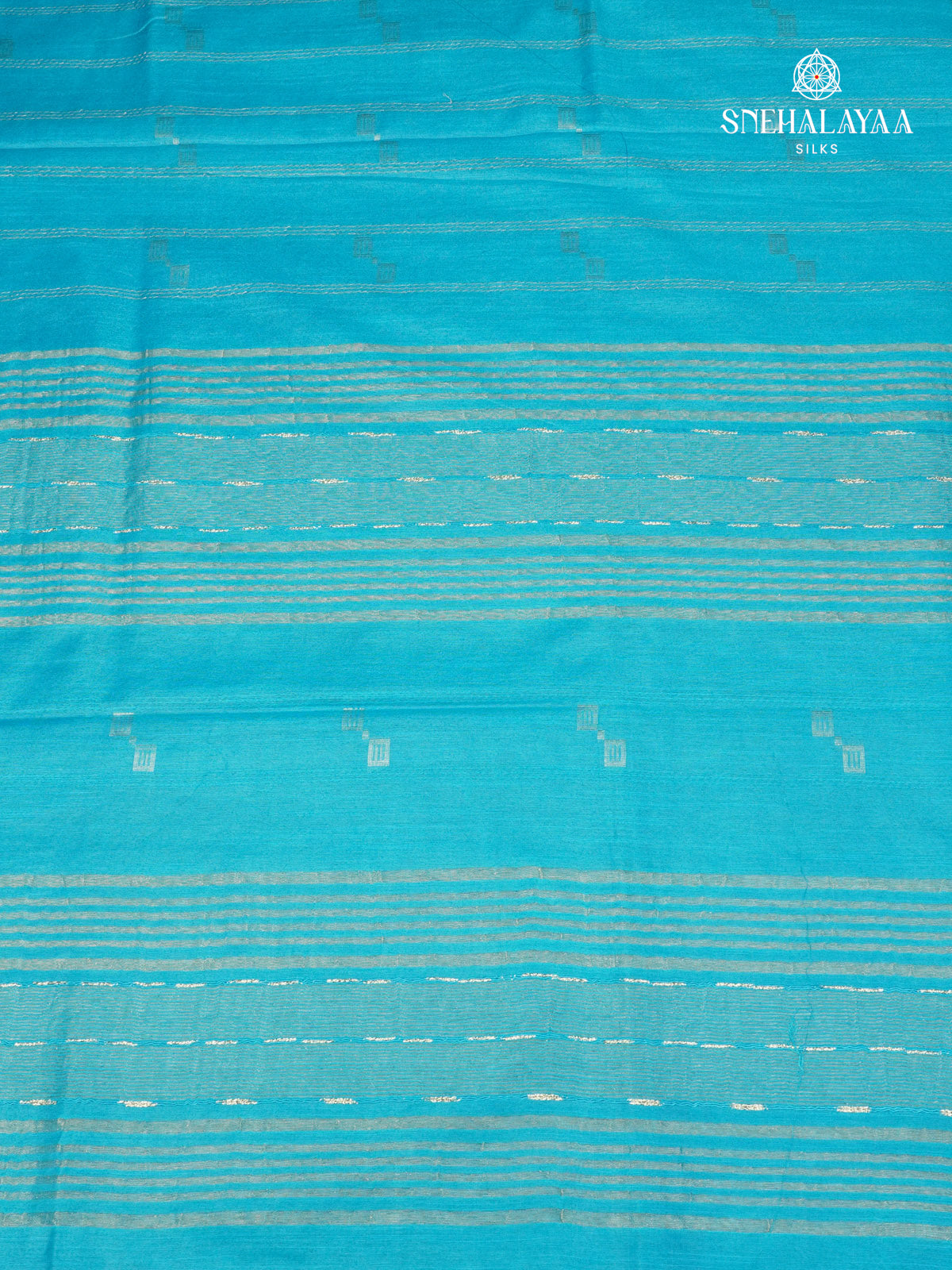 Sky Blue Bamboo Silk Saree