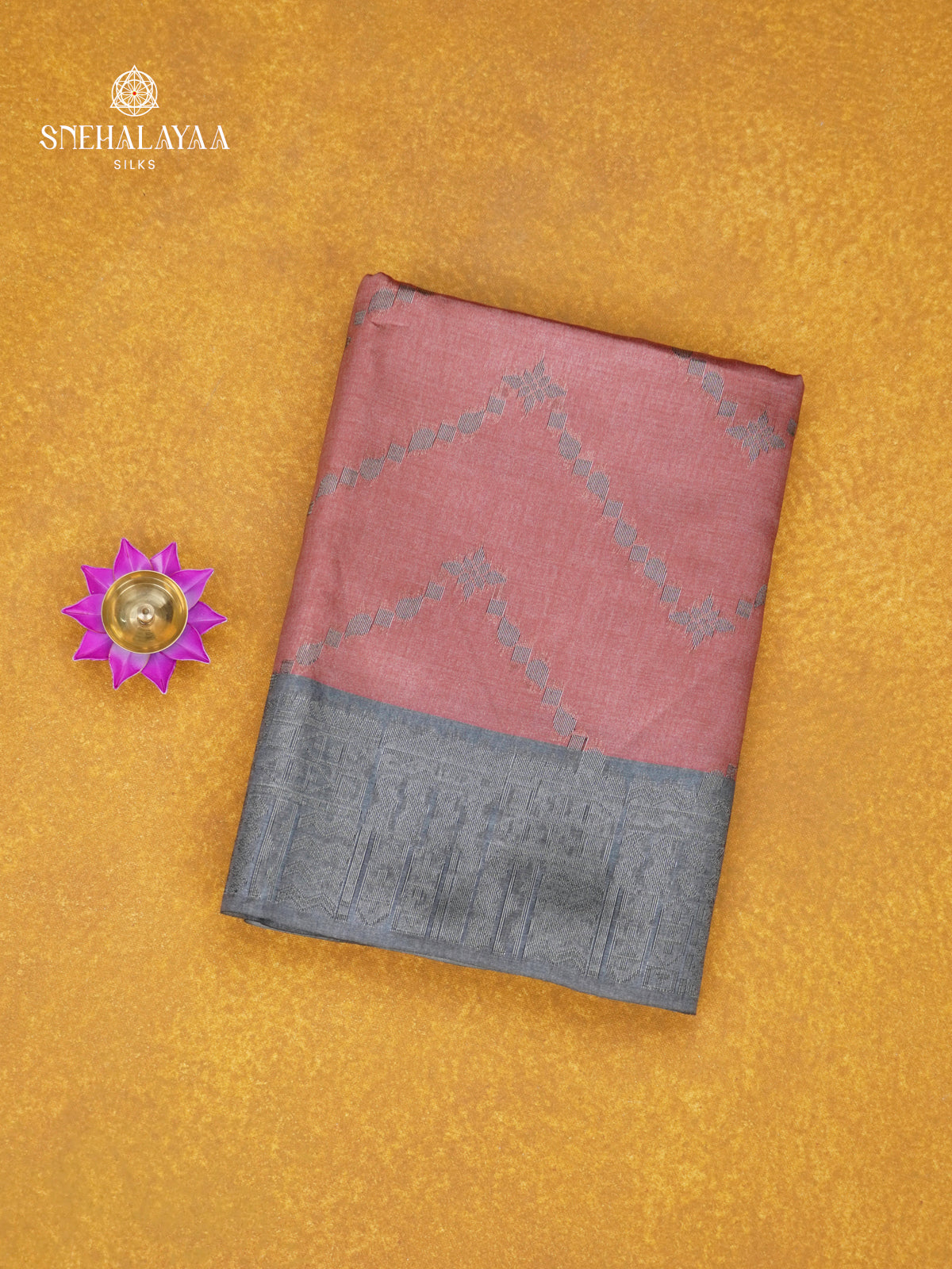 Pale Pink Jute Saree