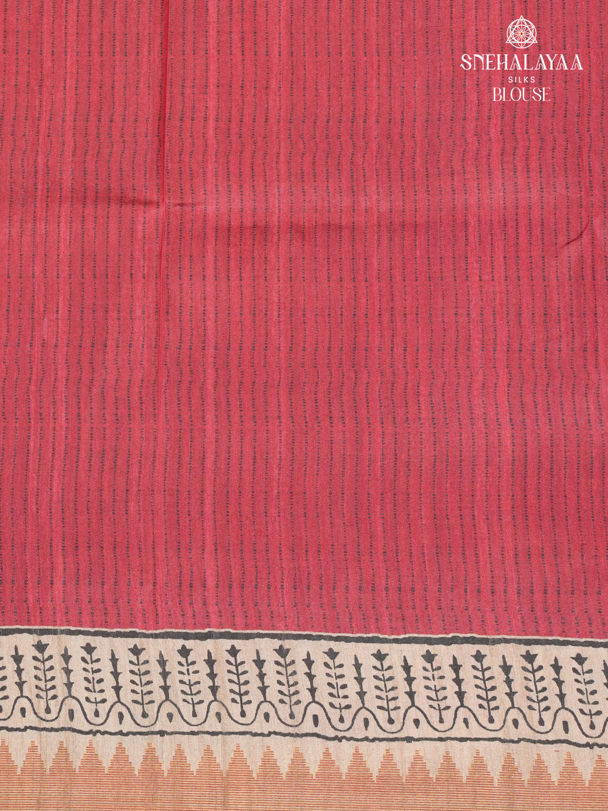 Maroon Tussar Saree