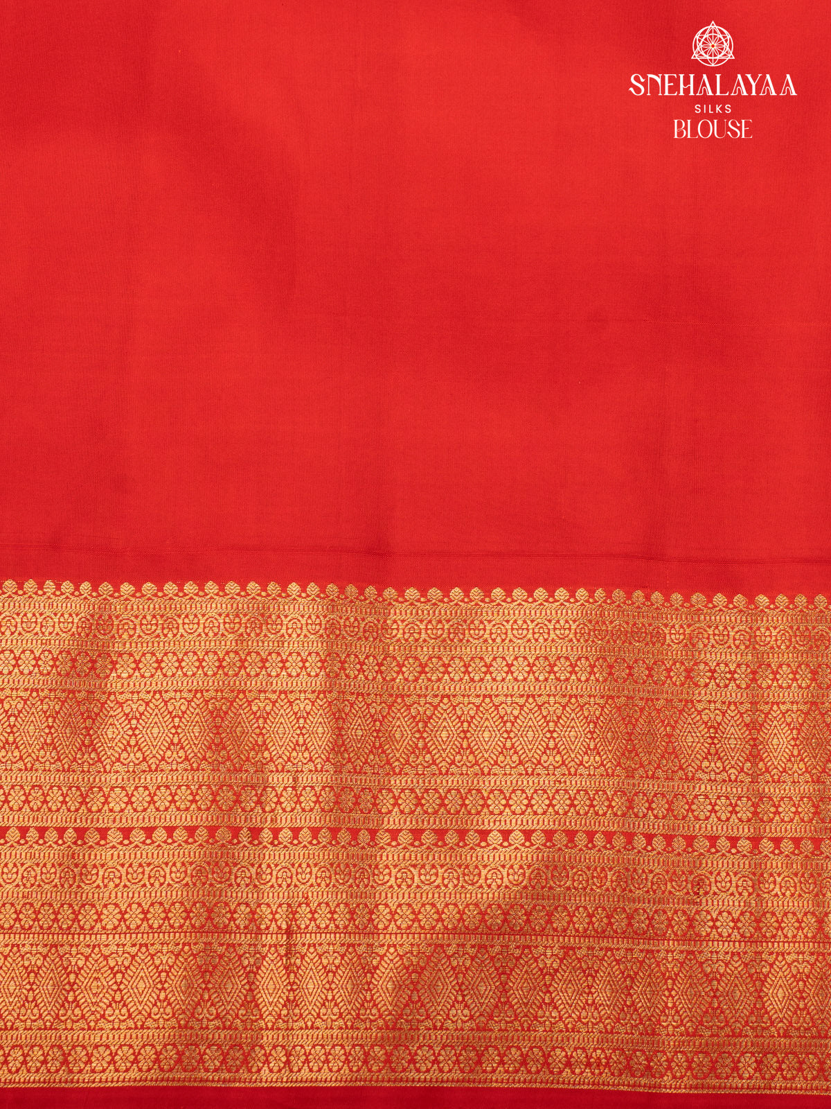 Rust Orange Kanjivaram Silk Saree