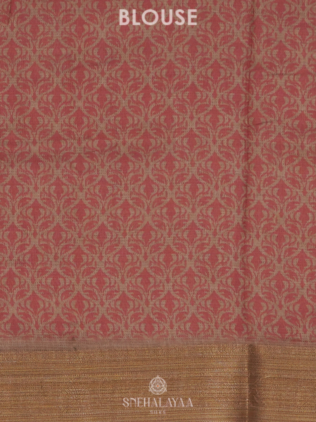Brown Munga Tussar Saree