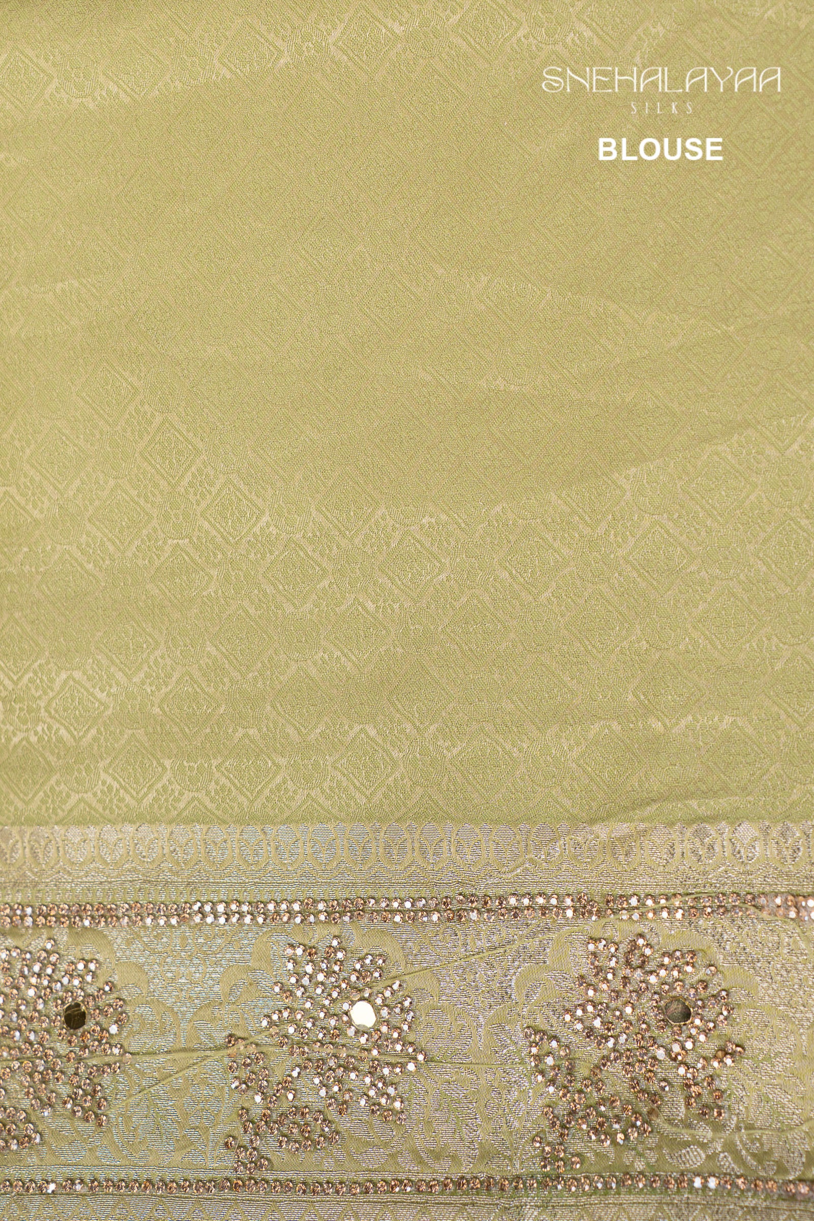 Pistachio Green Banaras Saree