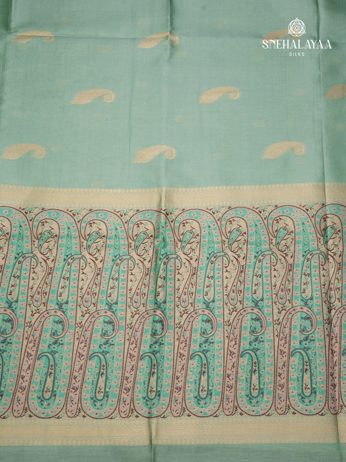 Pastle Green Jute Saree