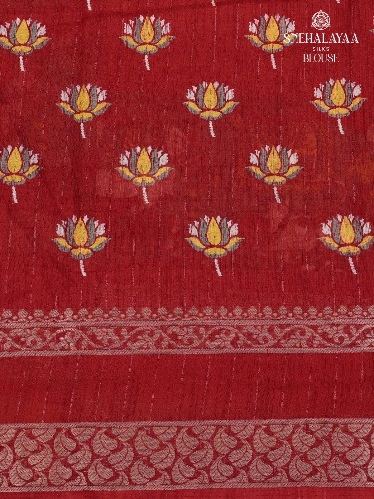 Red Dola Silk Saree