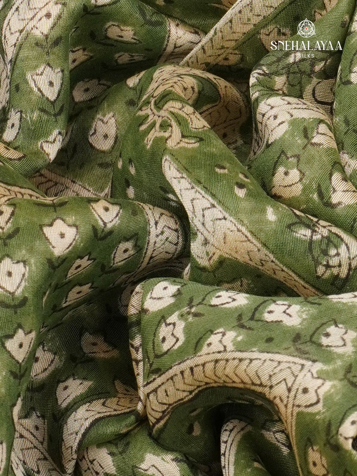 Pastel Green Chanderi Saree