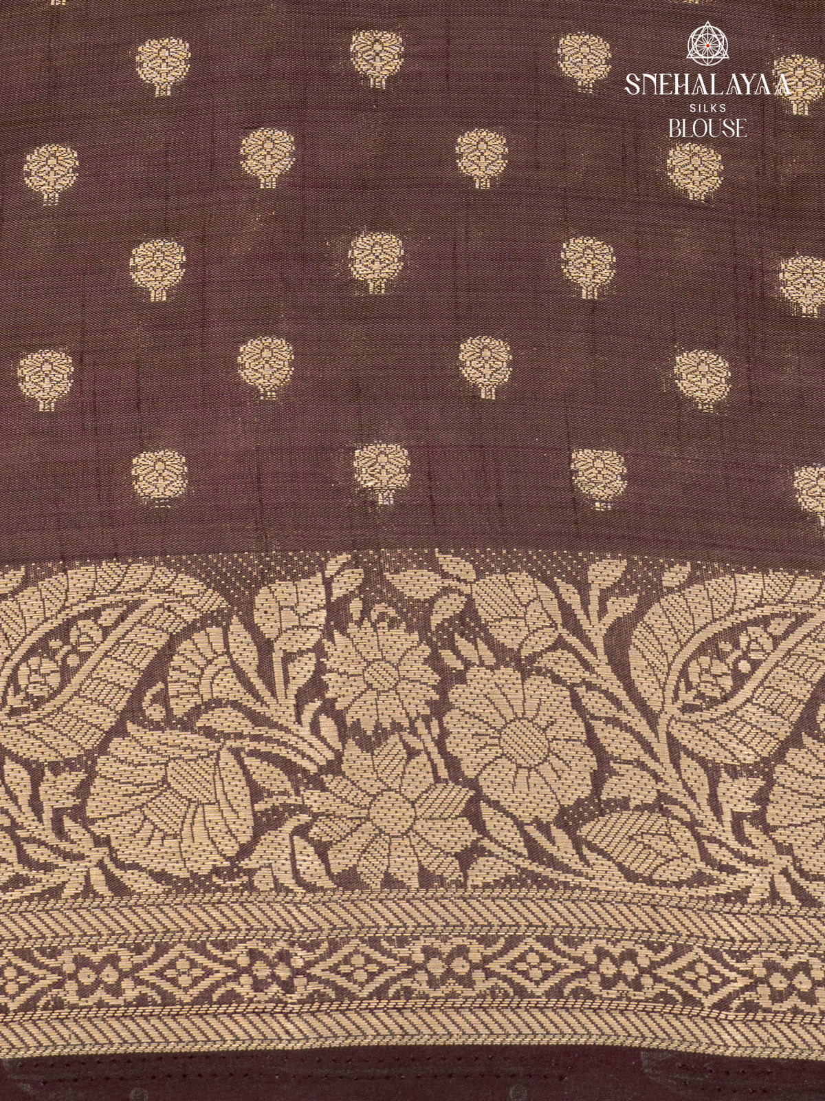 Brown Raw Silk Saree