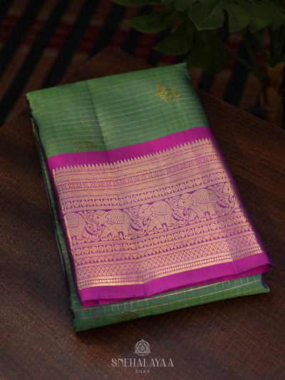 Green Kanjivaram Silk Saree