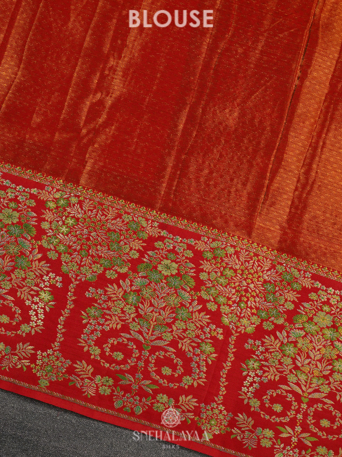 Lime Green Kanjivaram Silk Saree