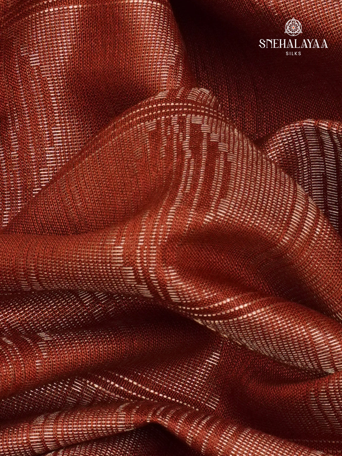 Maroon Bamboo Silk Saree