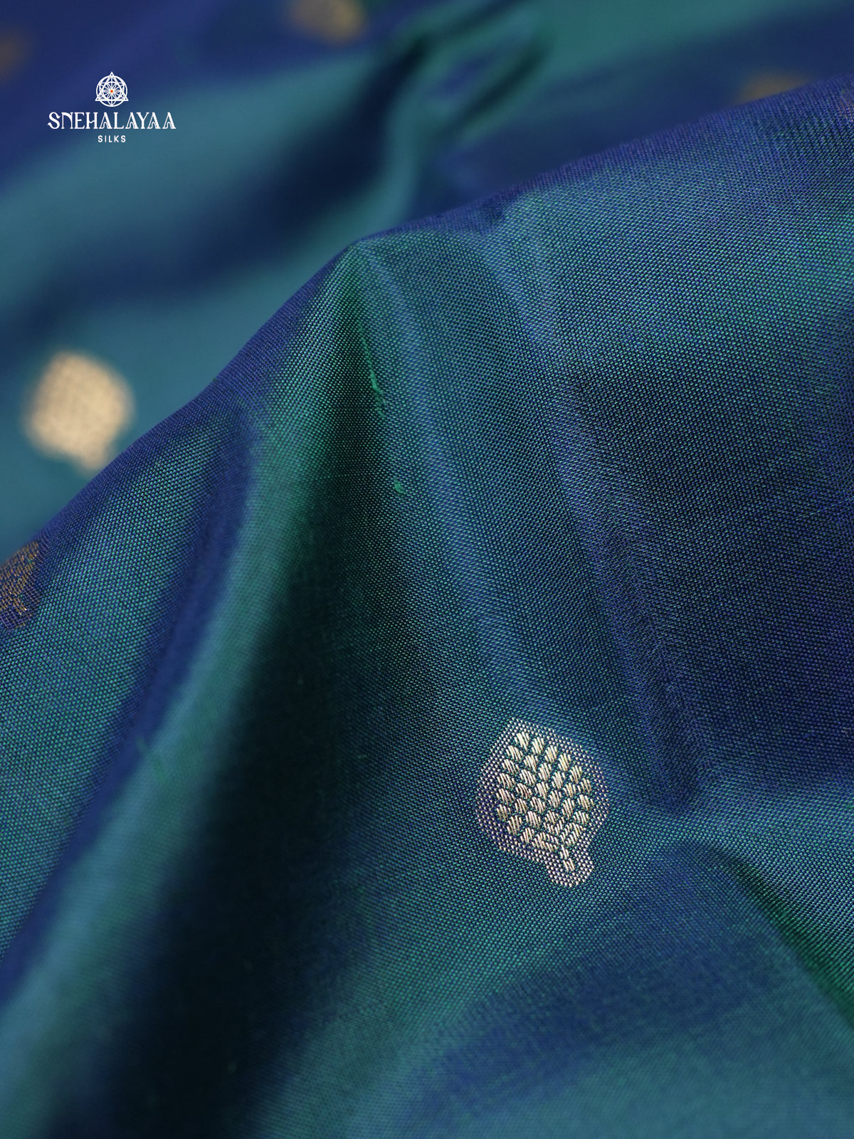 Teal Green Kanjivaram Silk Saree
