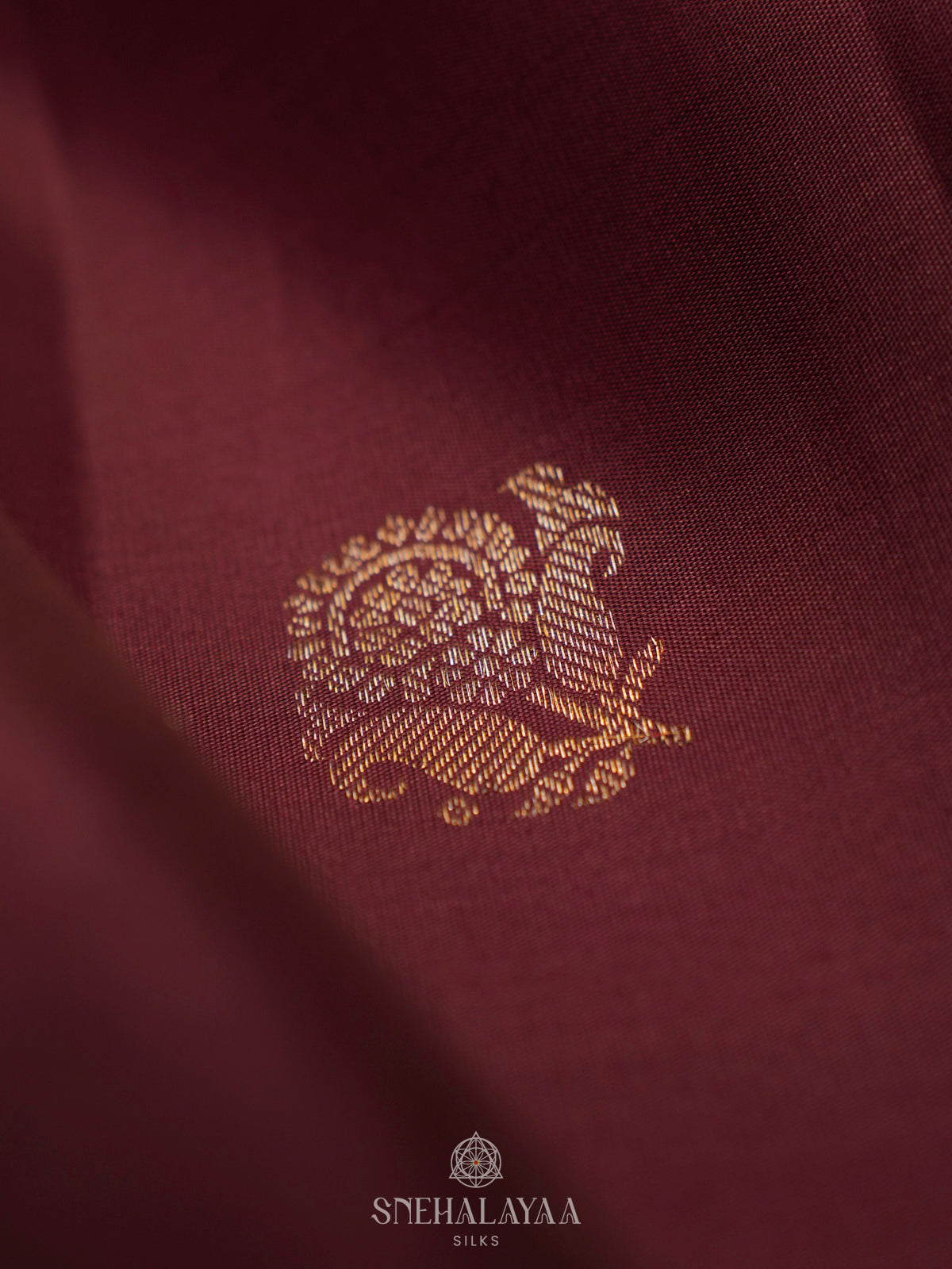 Plum Kanjivaram Silk Saree