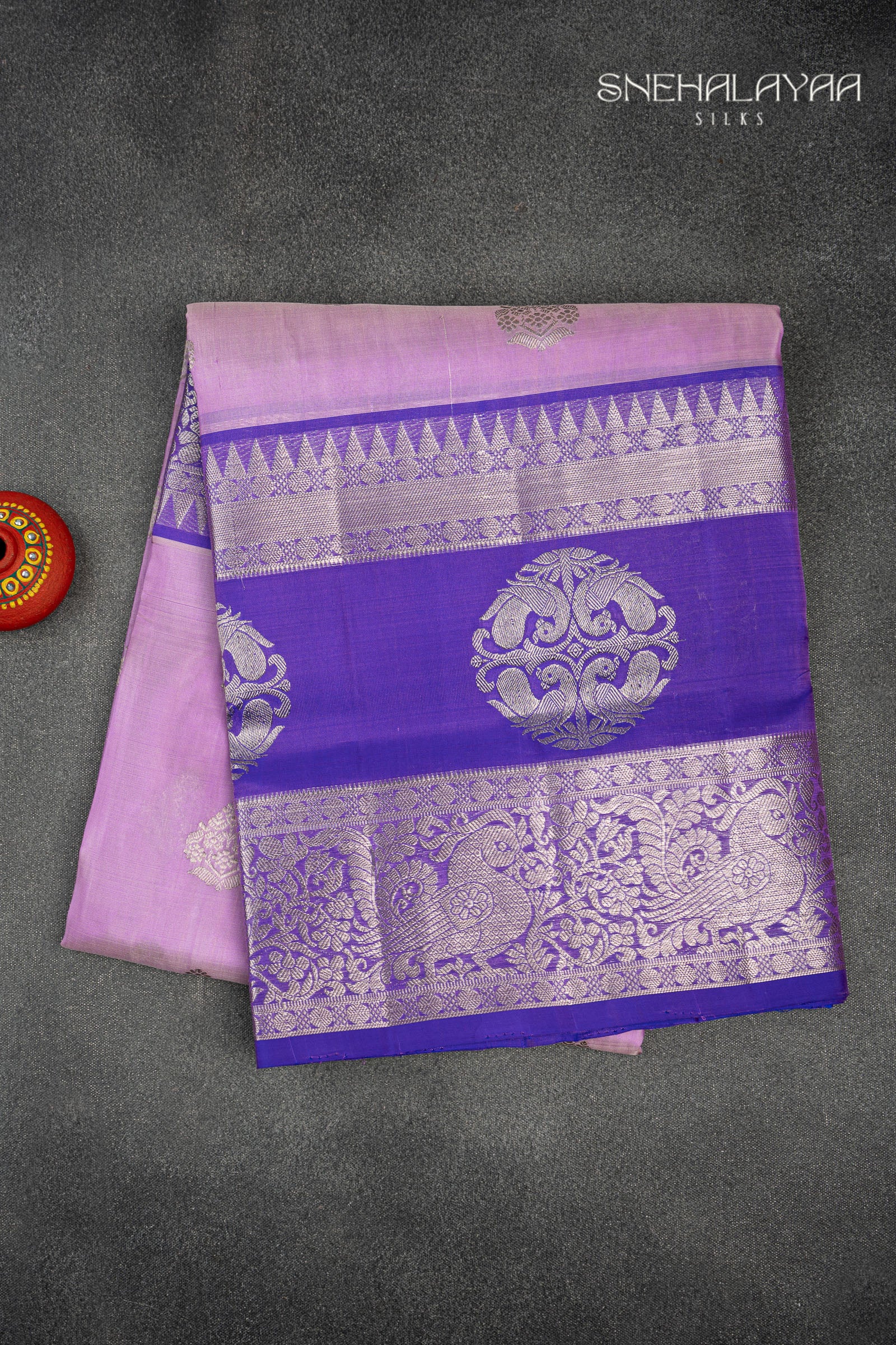 Lavender Venkatagiri Silk Saree