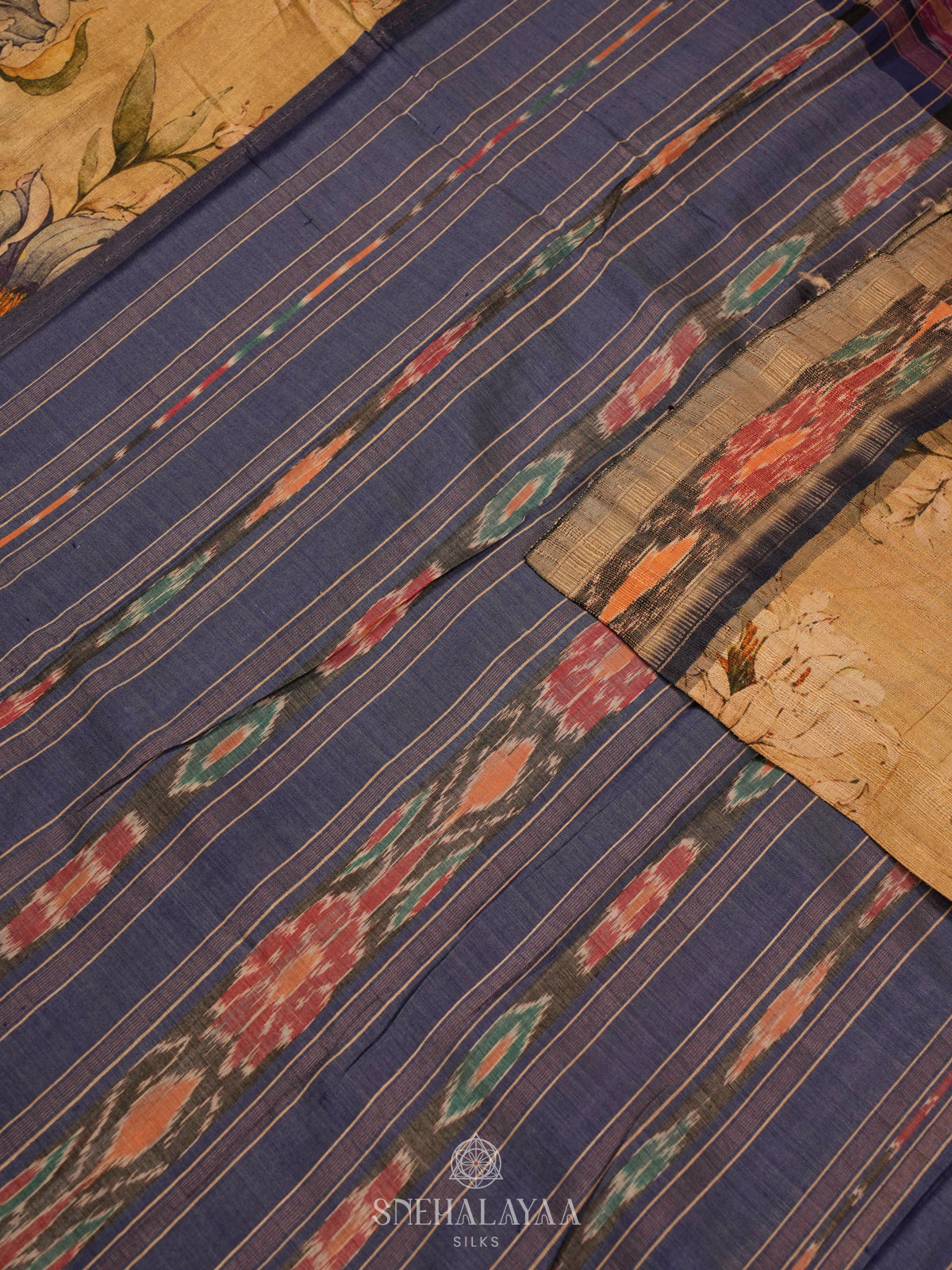 Sandal Munga Tussar Saree