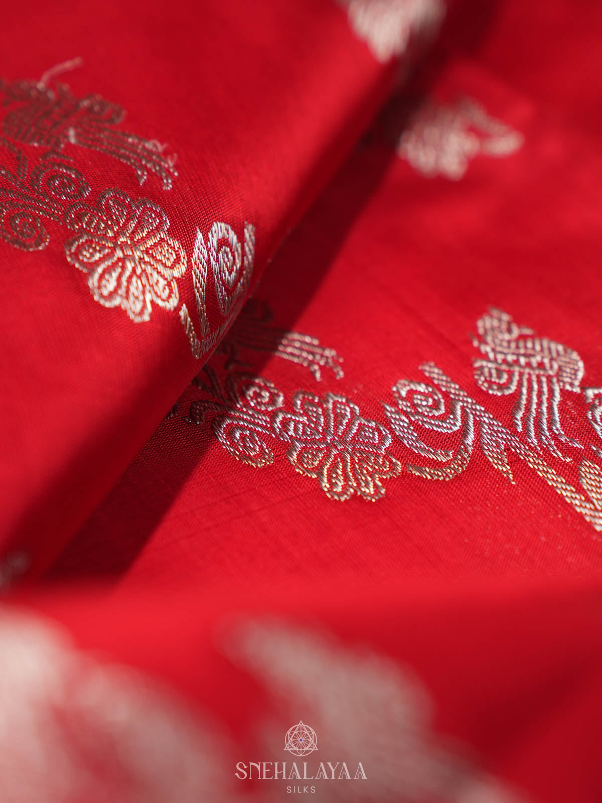 Red Venkatagiri Silk Saree