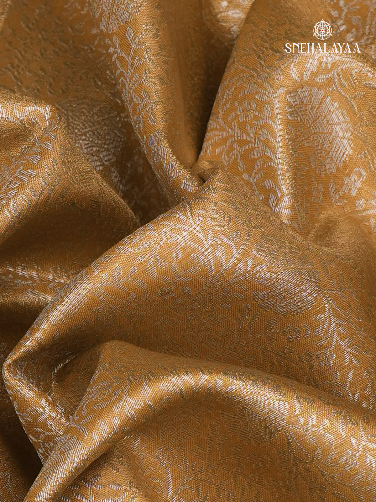 Golden Art Silk Saree