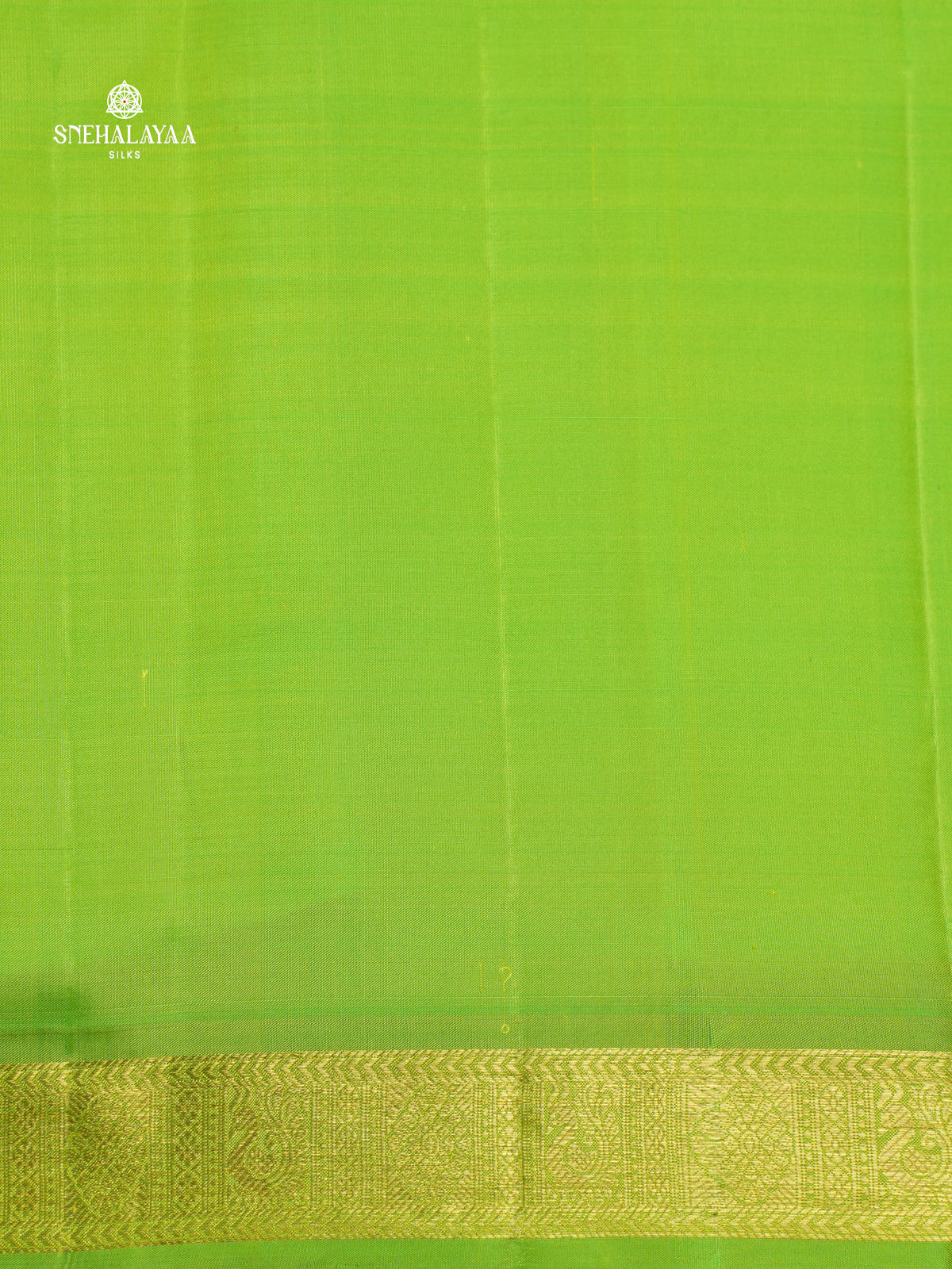 Lime Green Kanjivaram Silk Saree