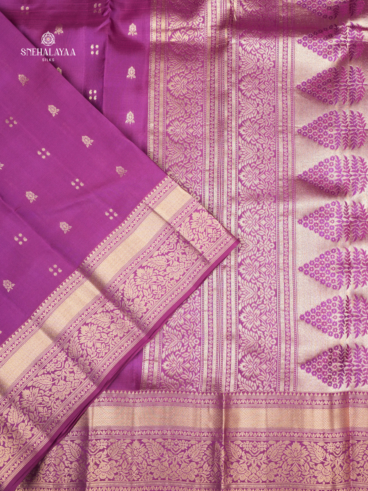 Magenta Purple Kanjivaram Silk Saree