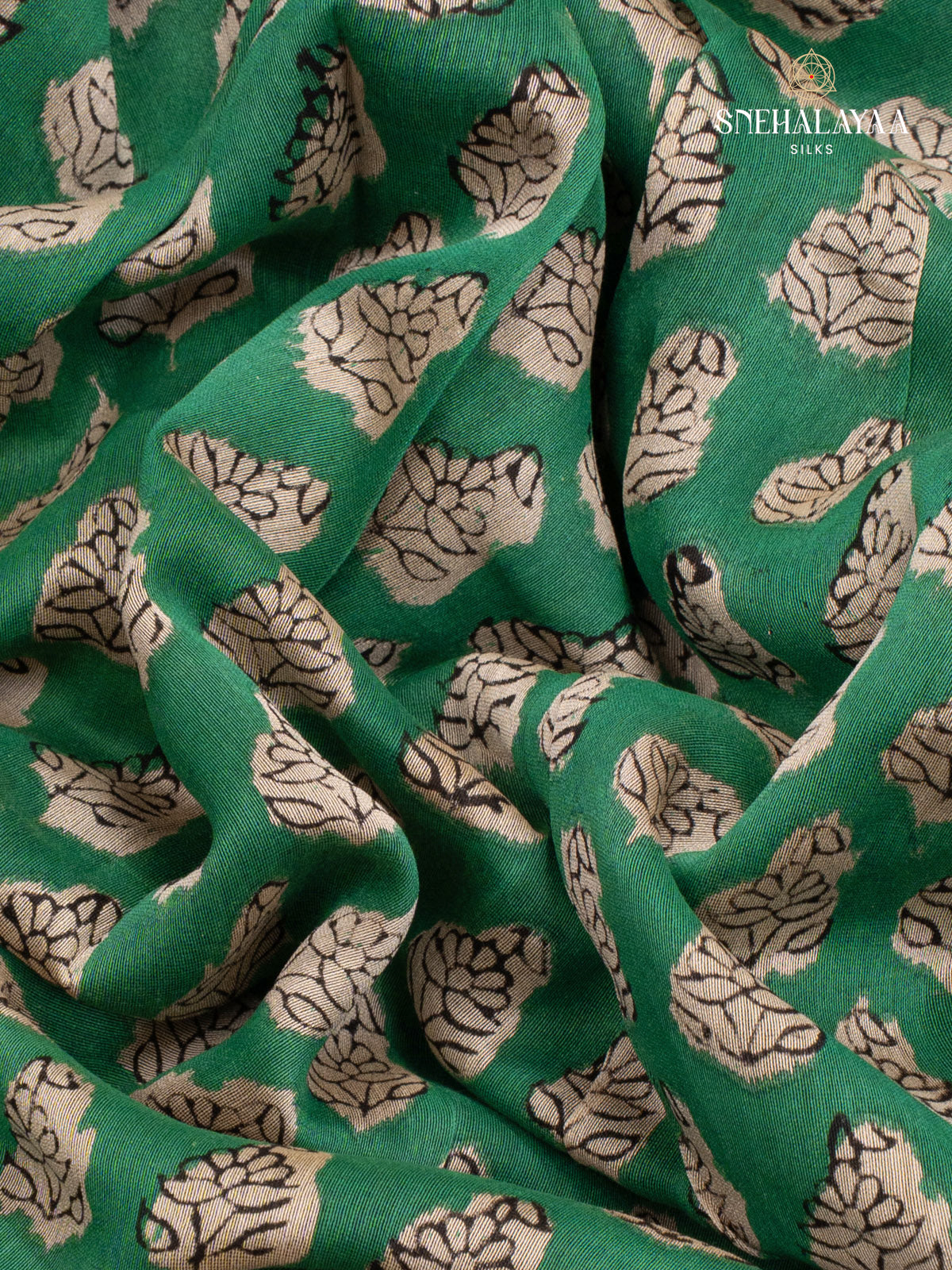 Green Chanderi Saree