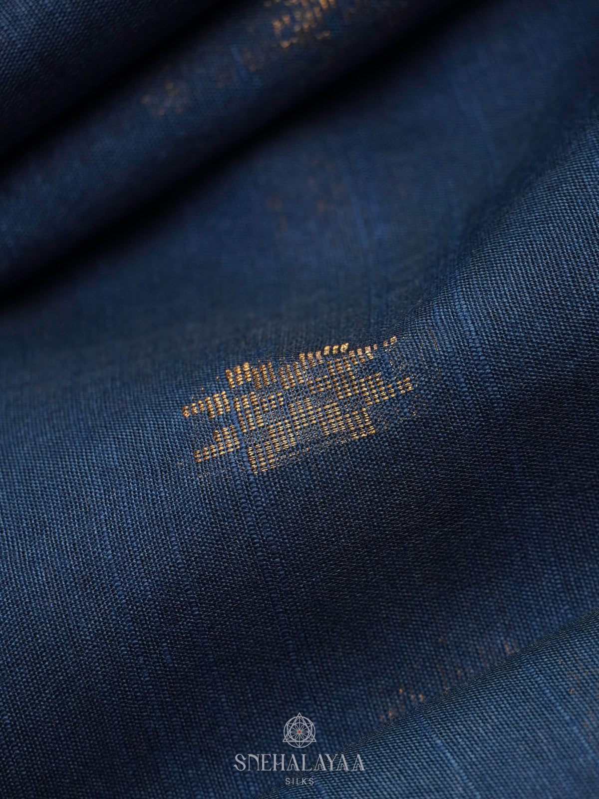 Blue Bamboo Silk Saree