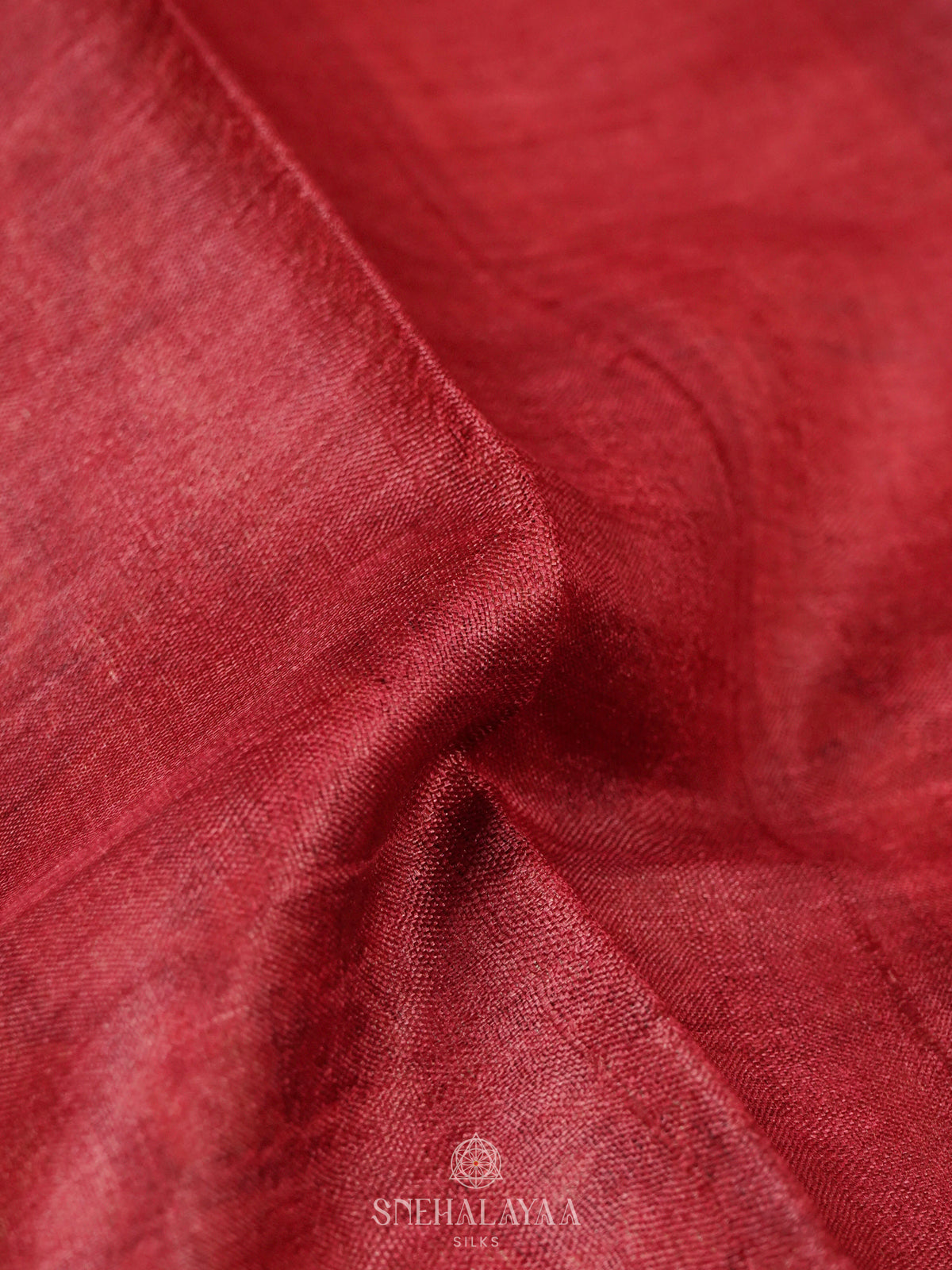 Maroon Tussar Saree