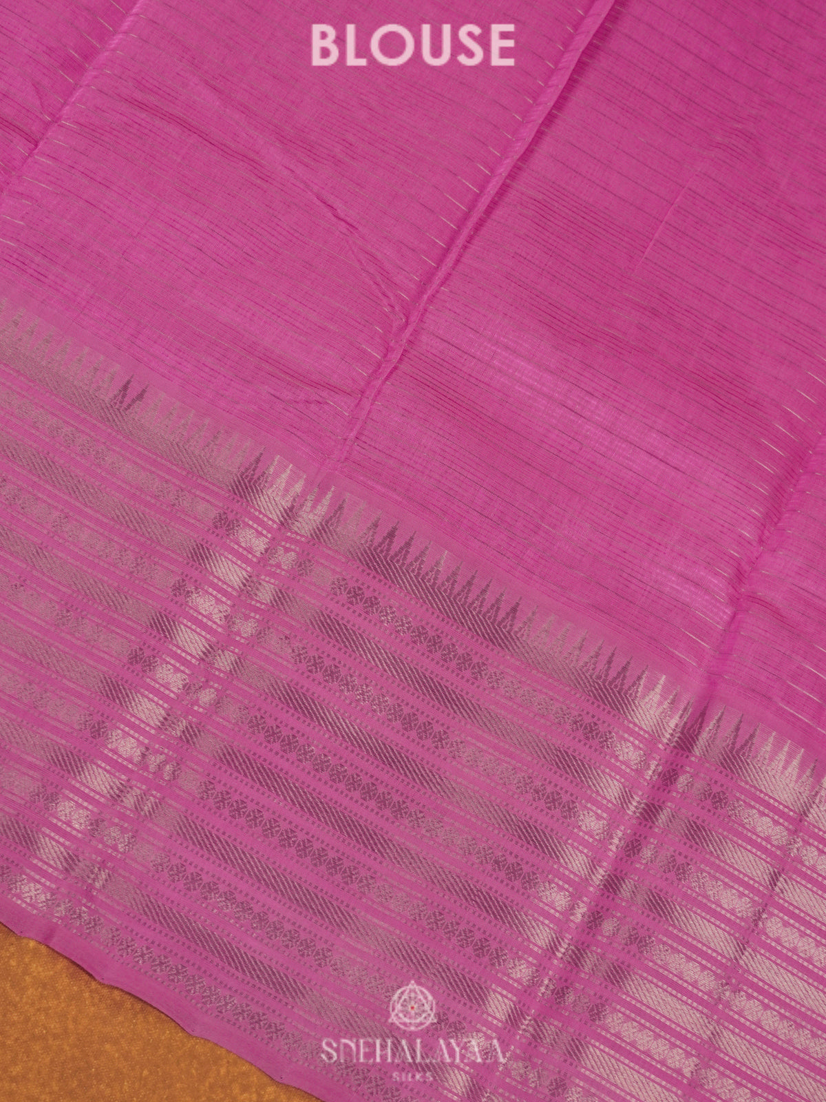 Pink Mangalagiri Silk Cotton Saree
