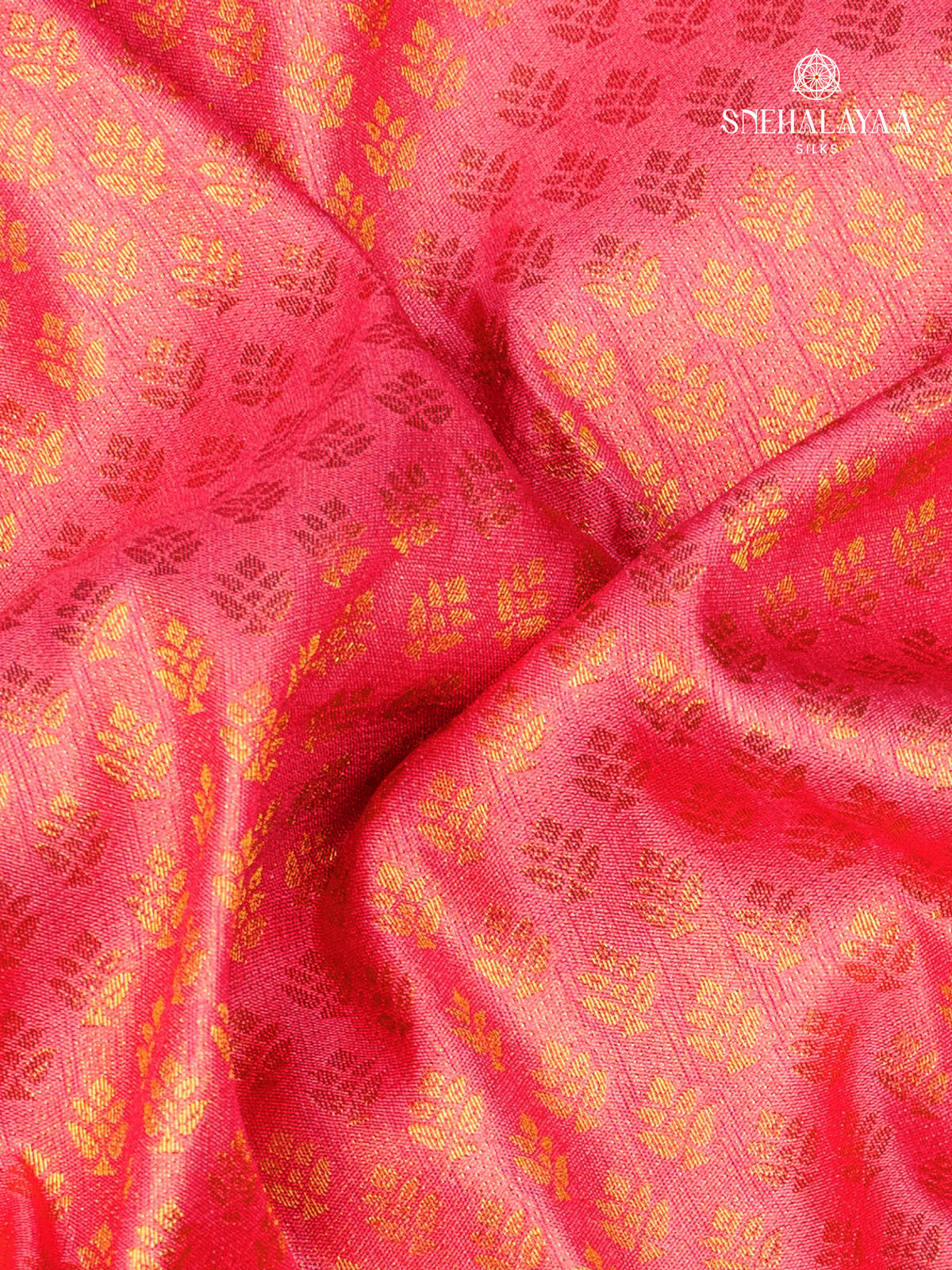 Peach Pink Soft Silk Saree