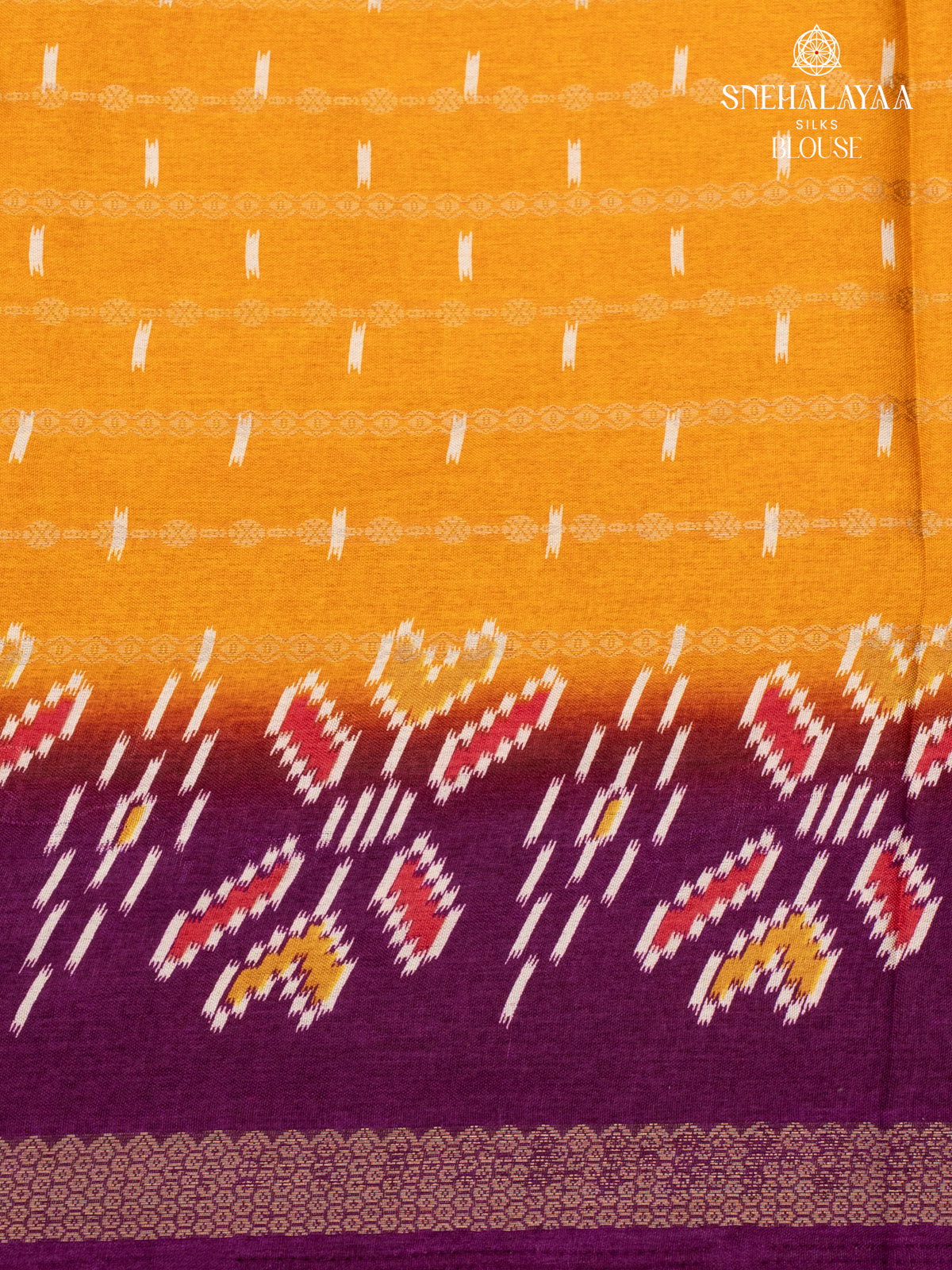 Mango Yellow Dola Silk Saree