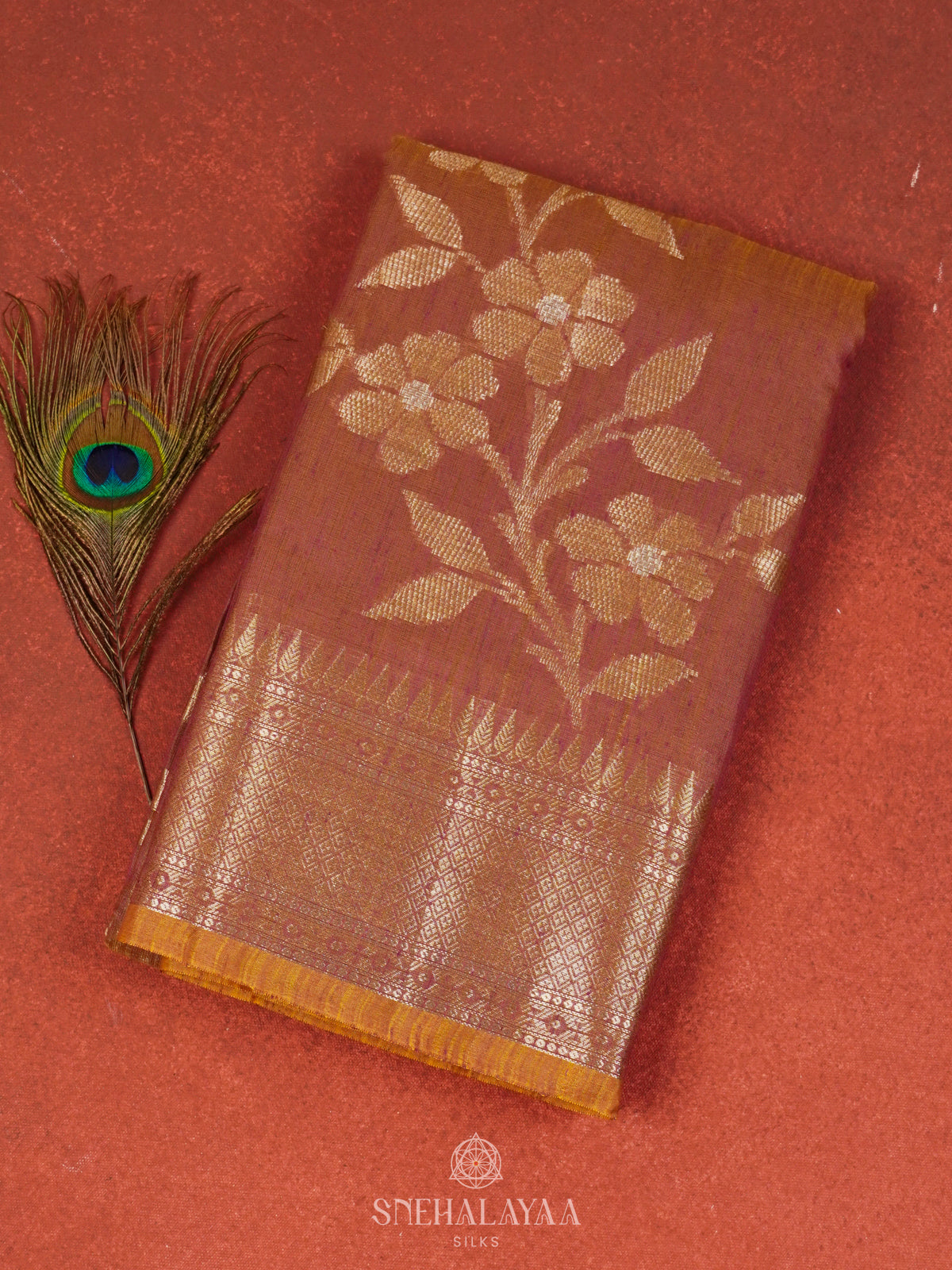 Brown Banaras Saree