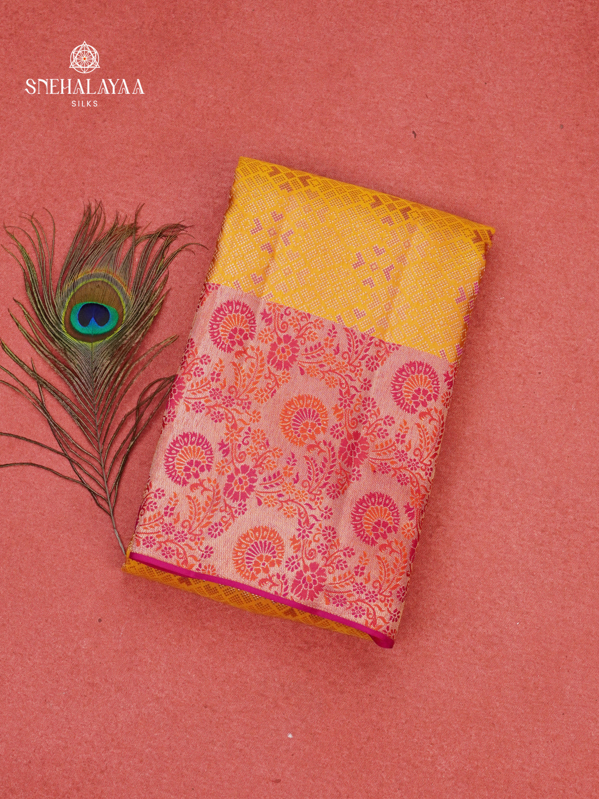Yellow Kanjivaram Silk Saree