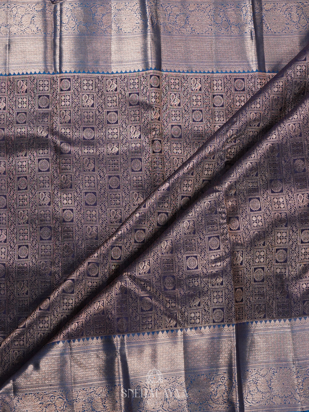 Grey Kanjivaram Silk Saree