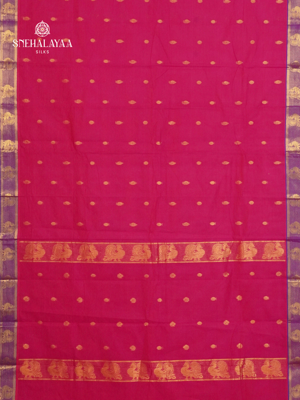 Rani Pink Chettinad Cotton Saree