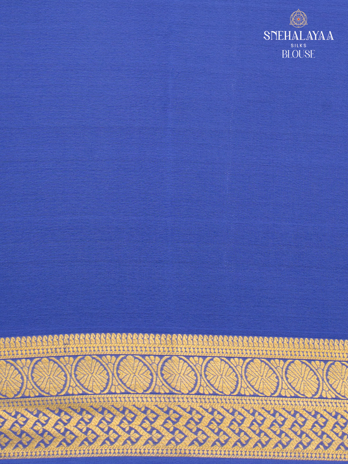 Blue Mysore Silk Saree