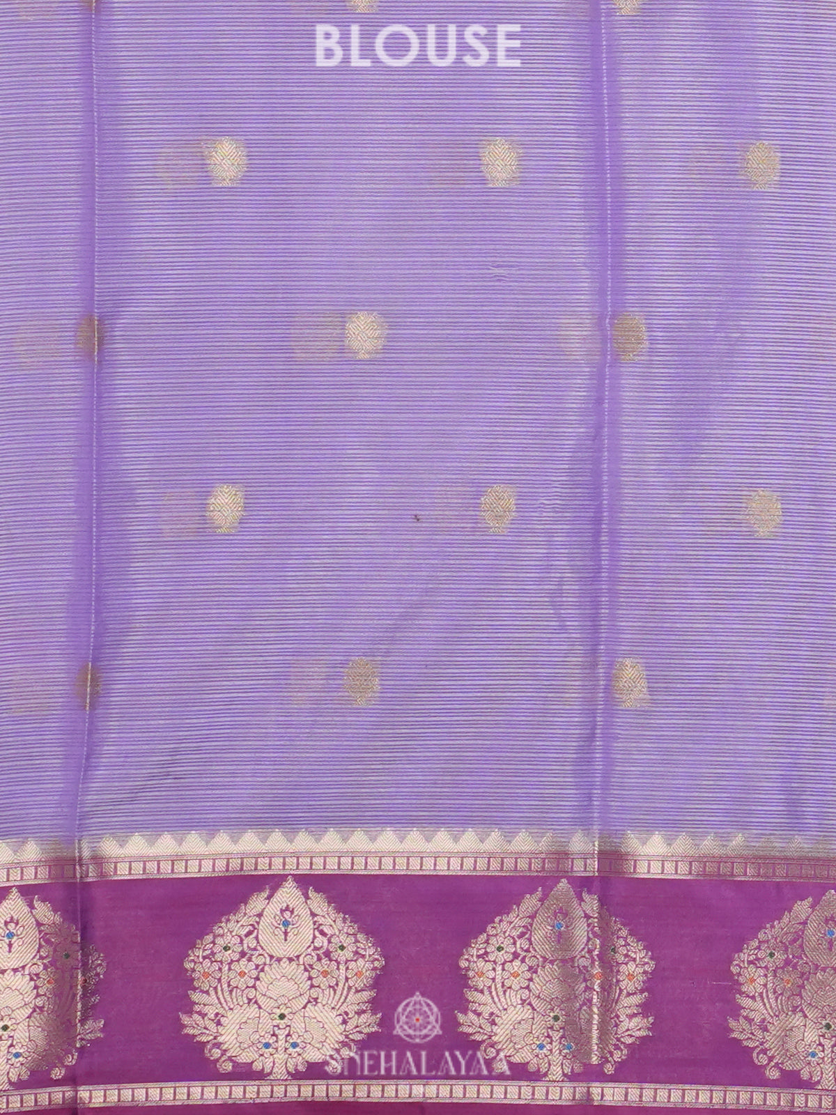 Lavender Kota Embroidery Saree