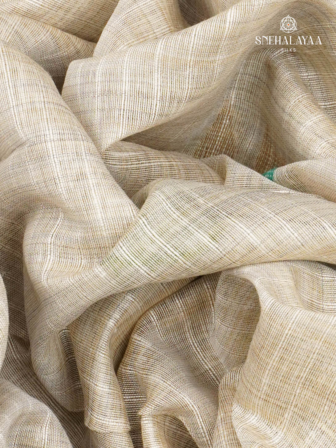 White Munga Cotton Saree