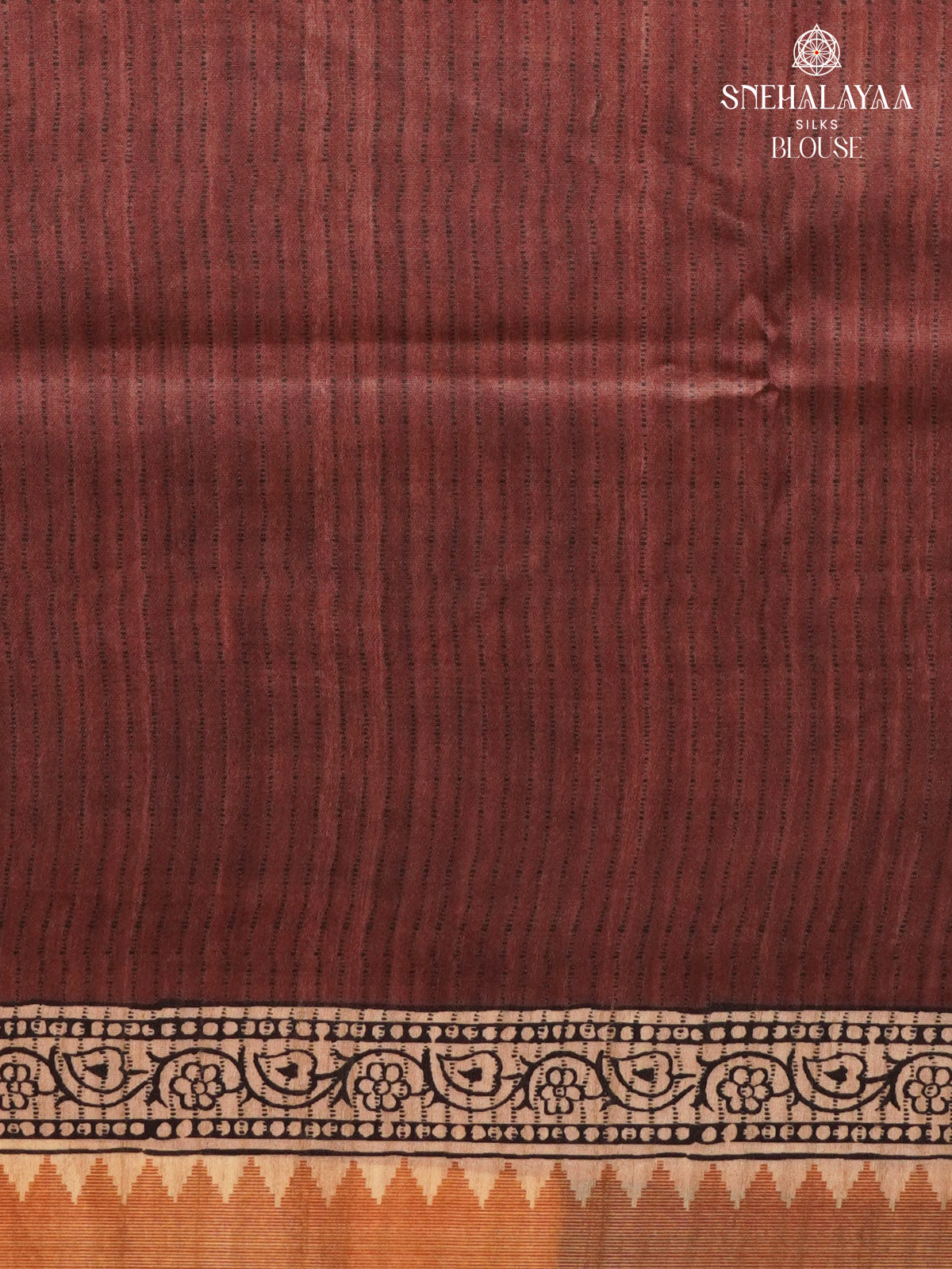 Brown Tussar Saree