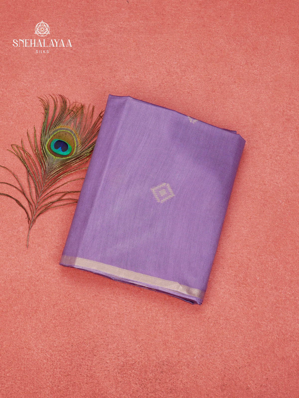 Lavender Tussar Saree