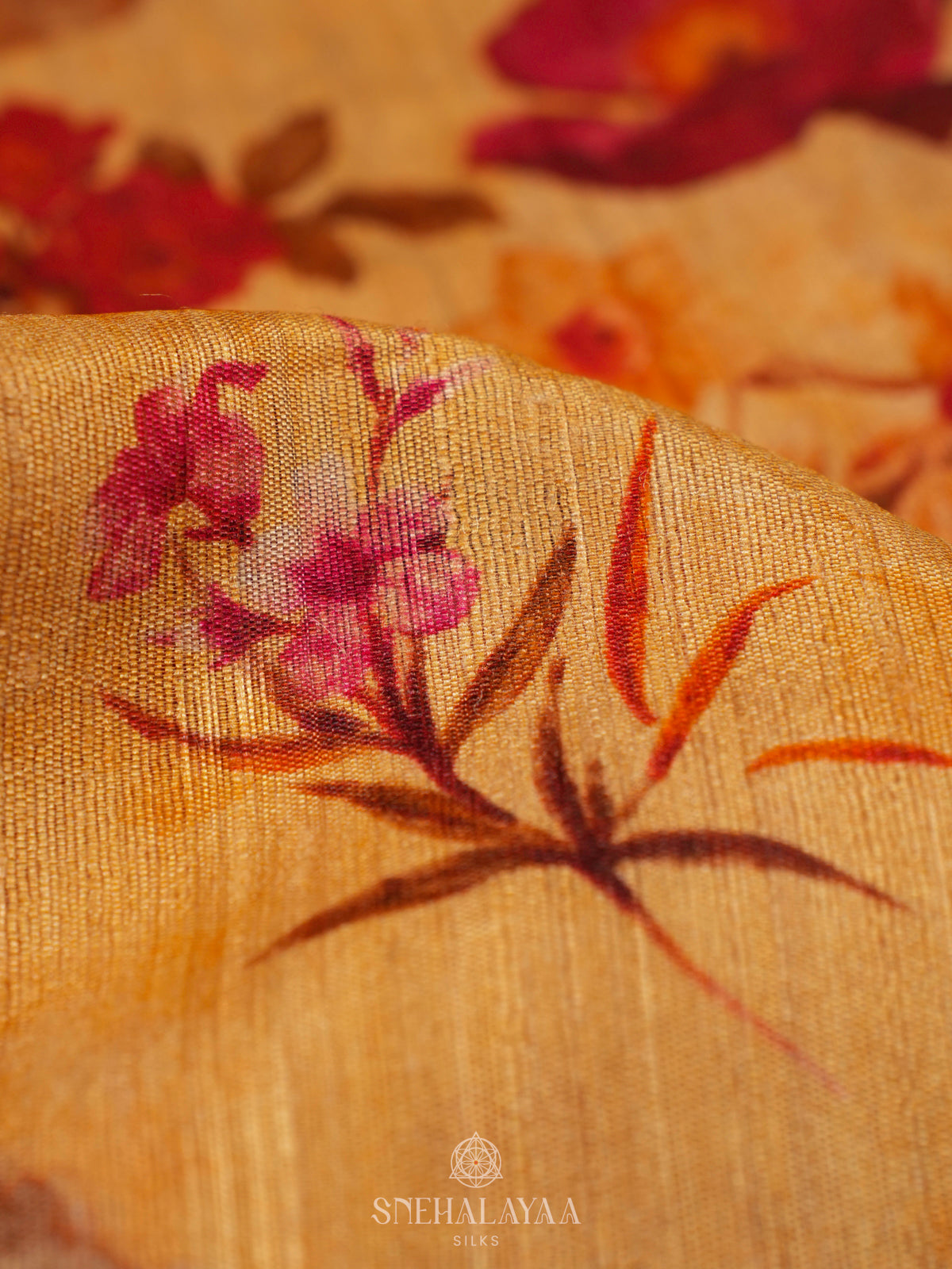 Sandal Munga Tussar Saree