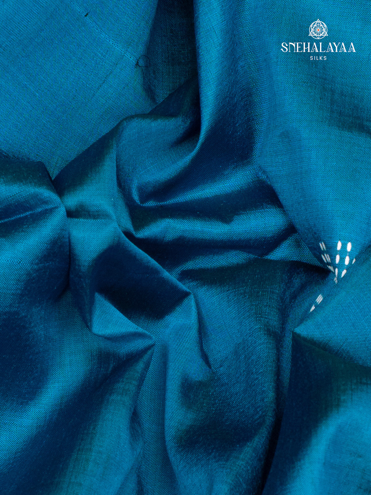 Blue Katan Silk Saree