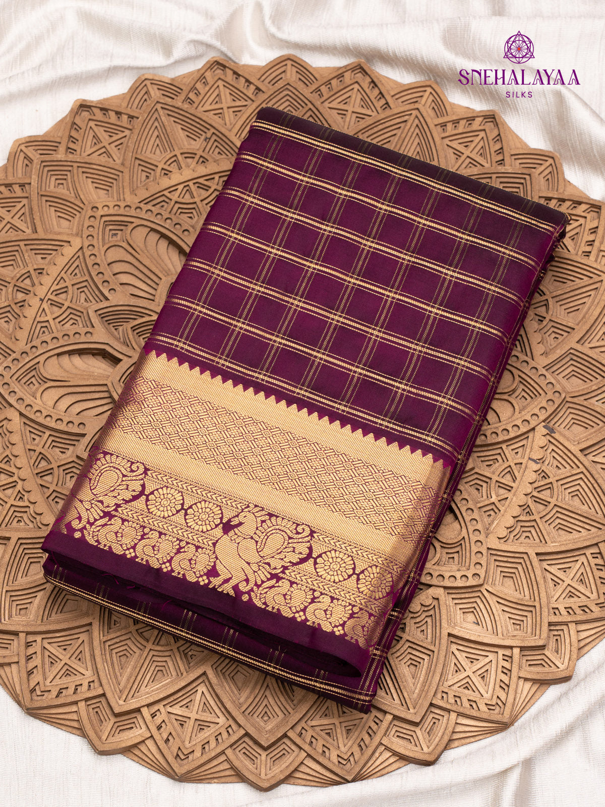 Maroon Kanjivaram Silk Saree