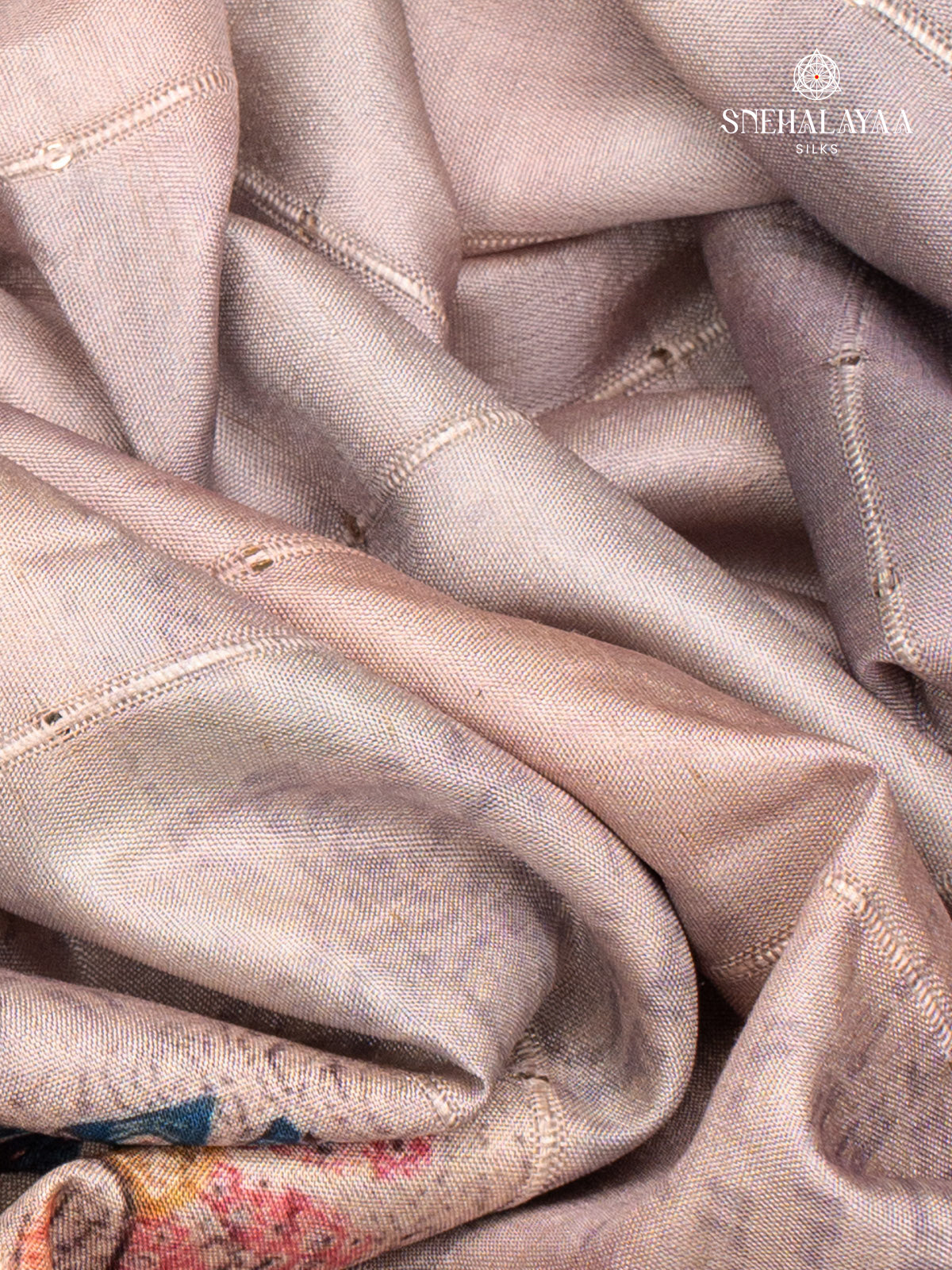 Off White Tussar Saree