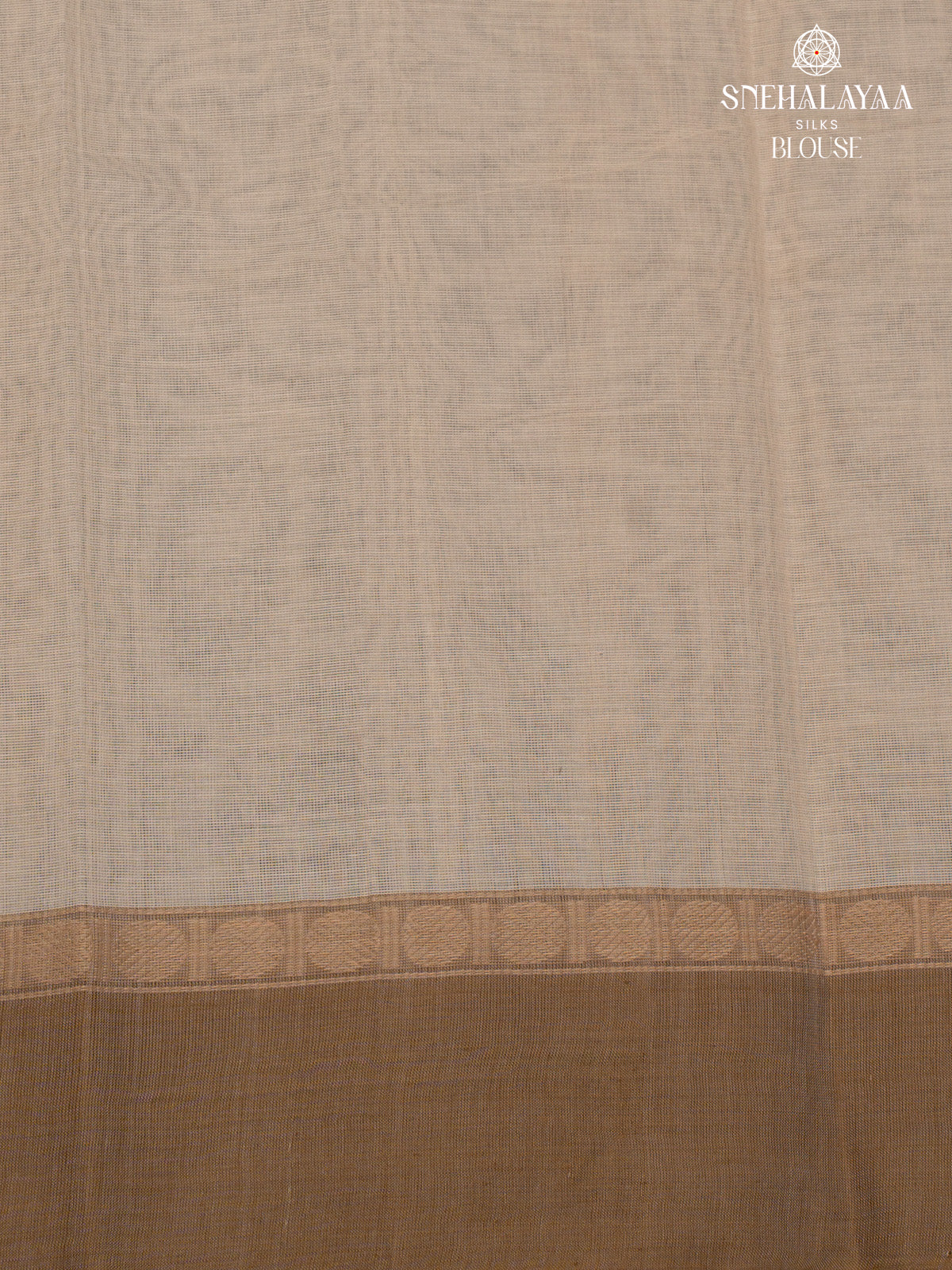 Cream Pure Kanchi Cotton Saree