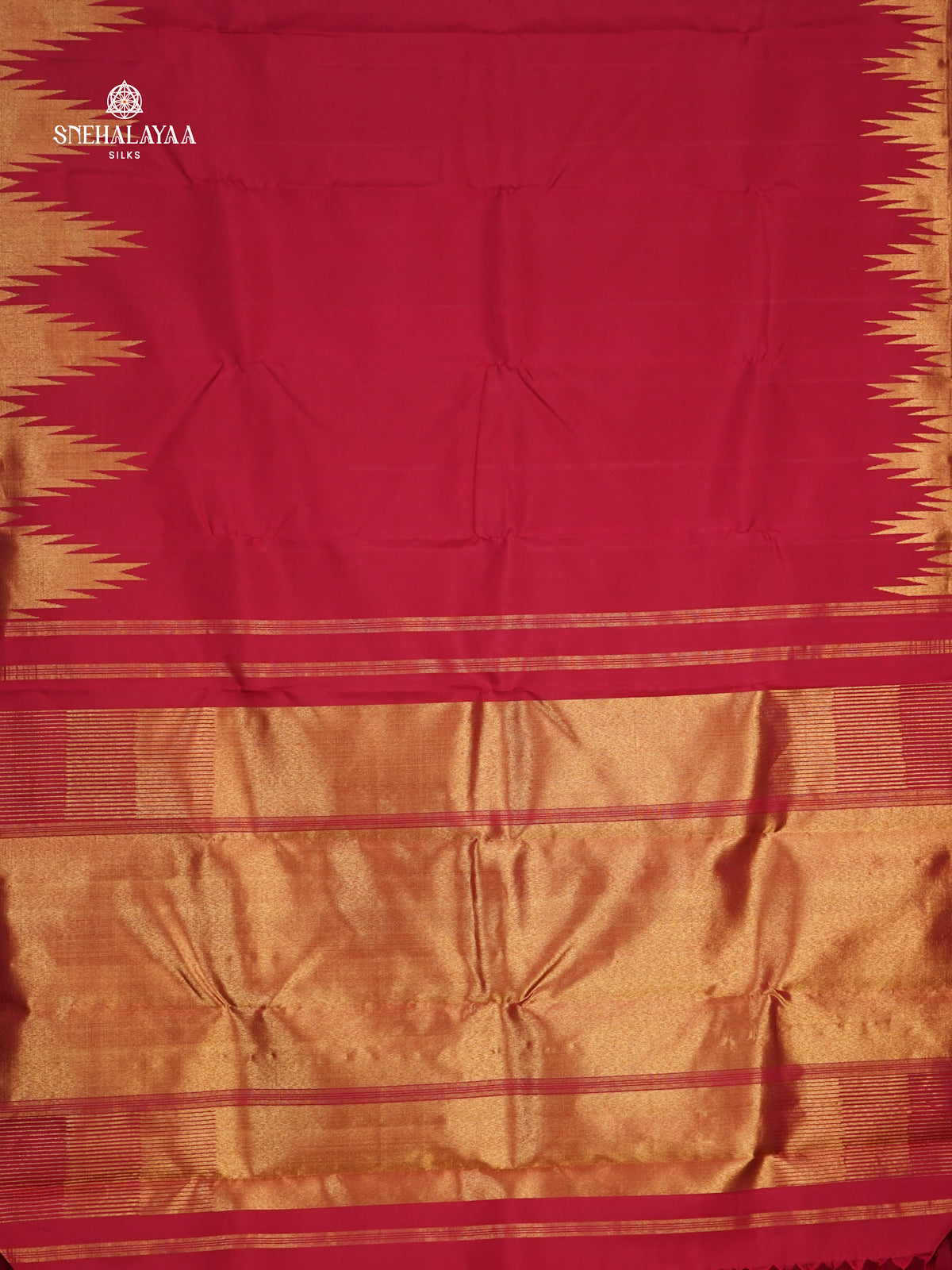 Rani Pink Kanjivaram Silk Saree